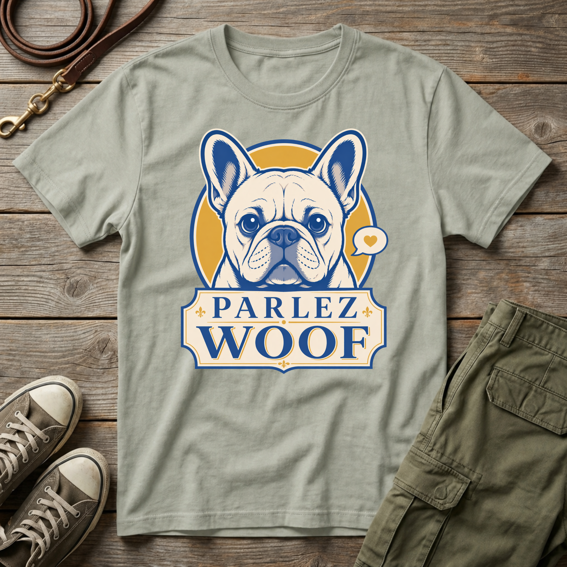 Frenchie Parlez Woof T-Shirt
