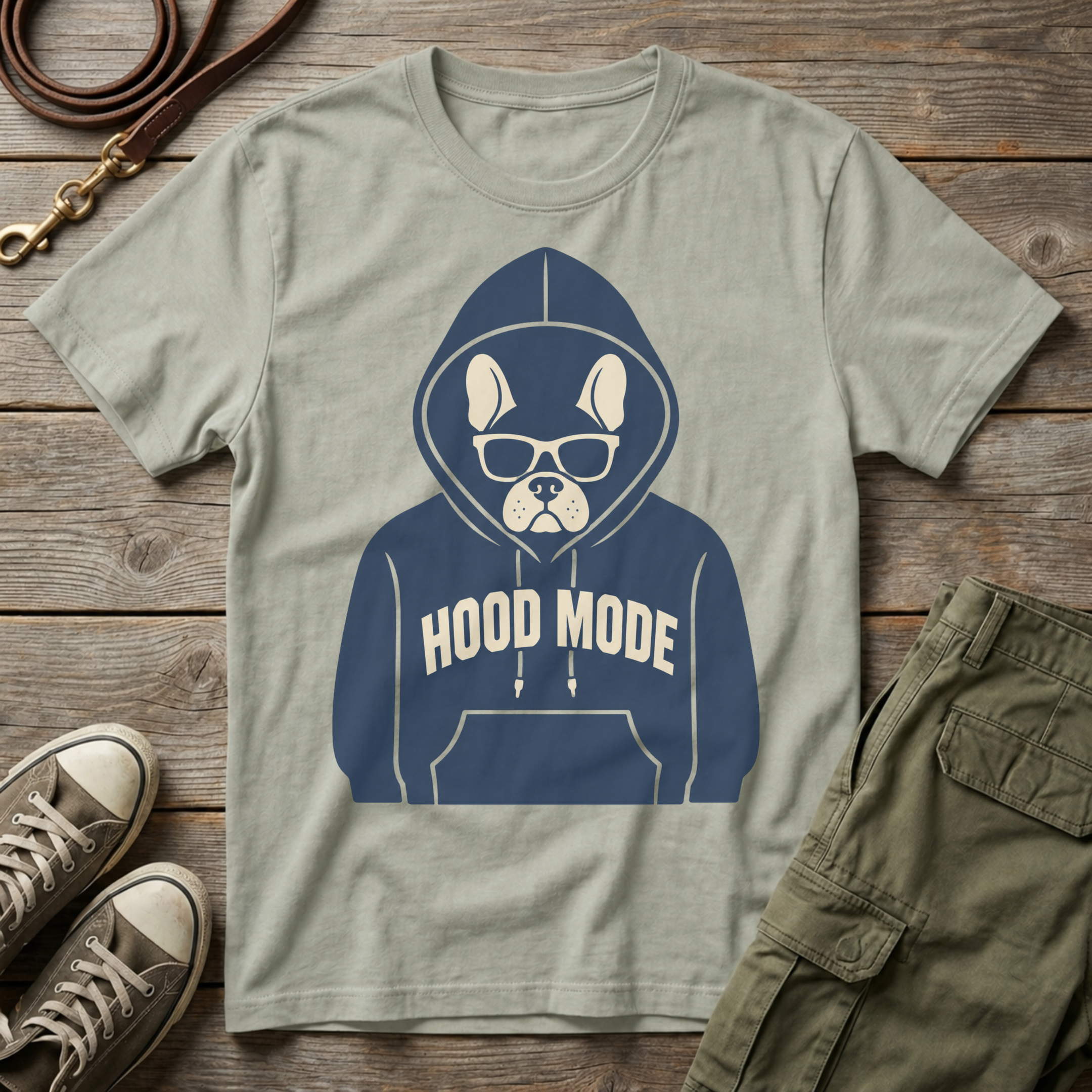 Frenchie Hood Mode T-Shirt