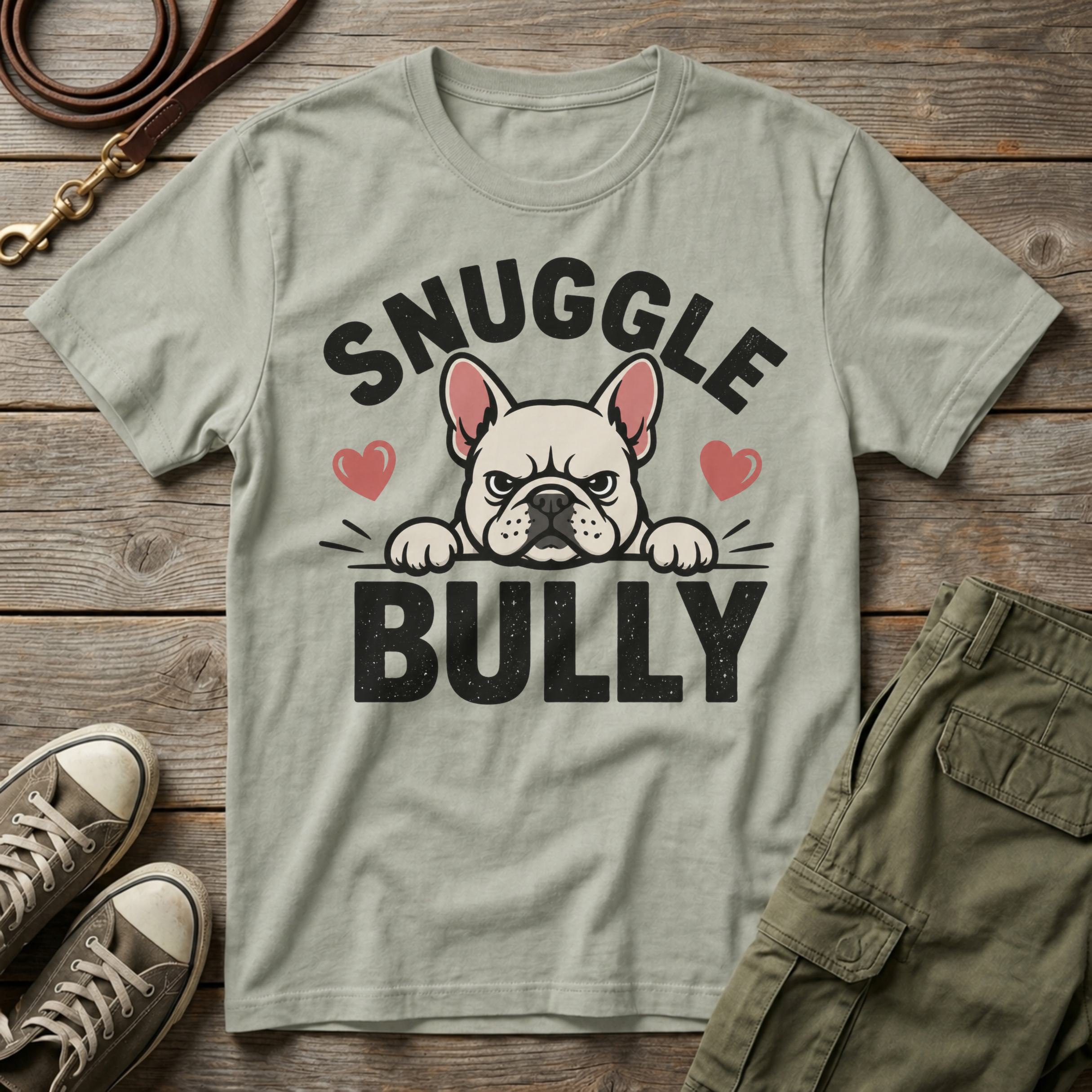 Frenchie Snuggle Bully T-Shirt