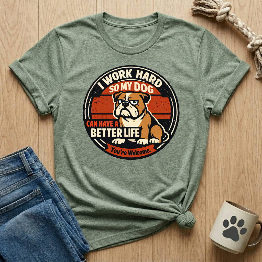 I Work Hard So My Dog Can Have A Better Life T-Shirt
