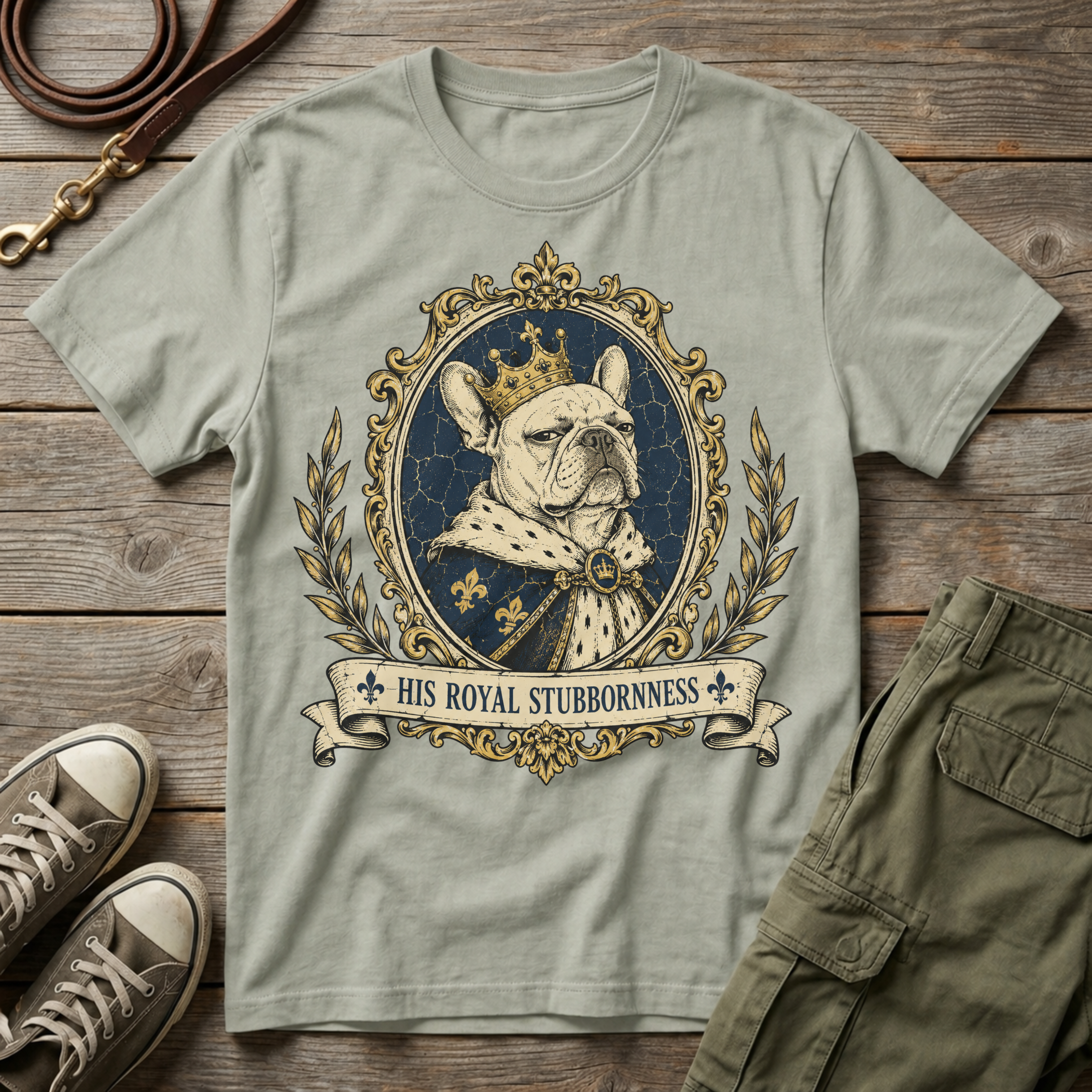 Frenchie Royal Stubbornness T-Shirt