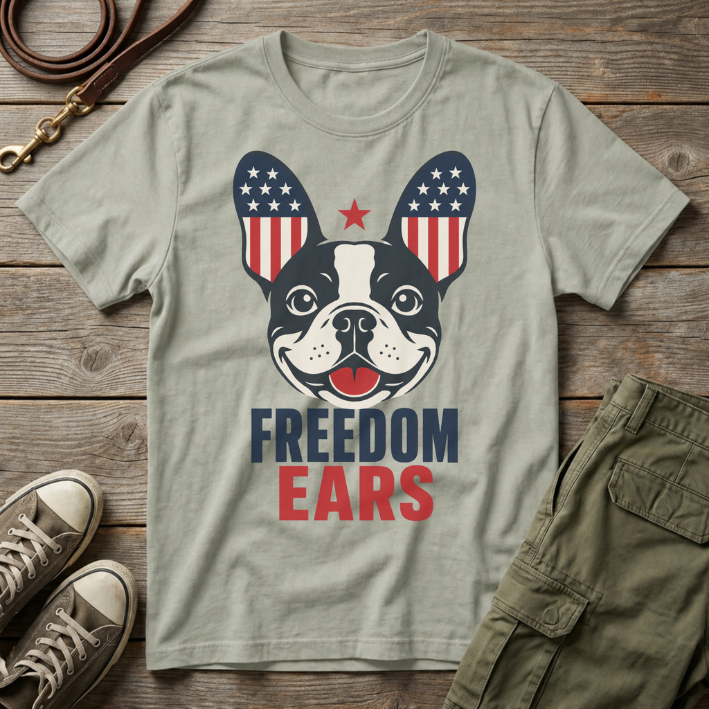 Frenchie Freedom Ears T-Shirt