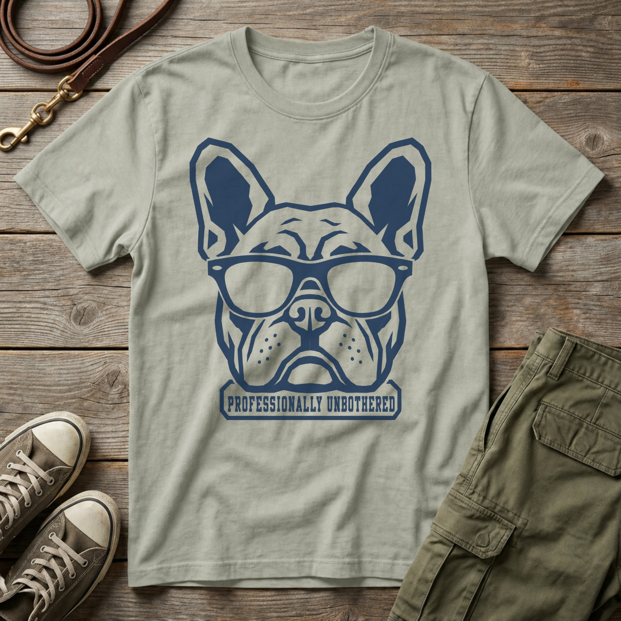 Frenchie Professionally Unbothered T-Shirt