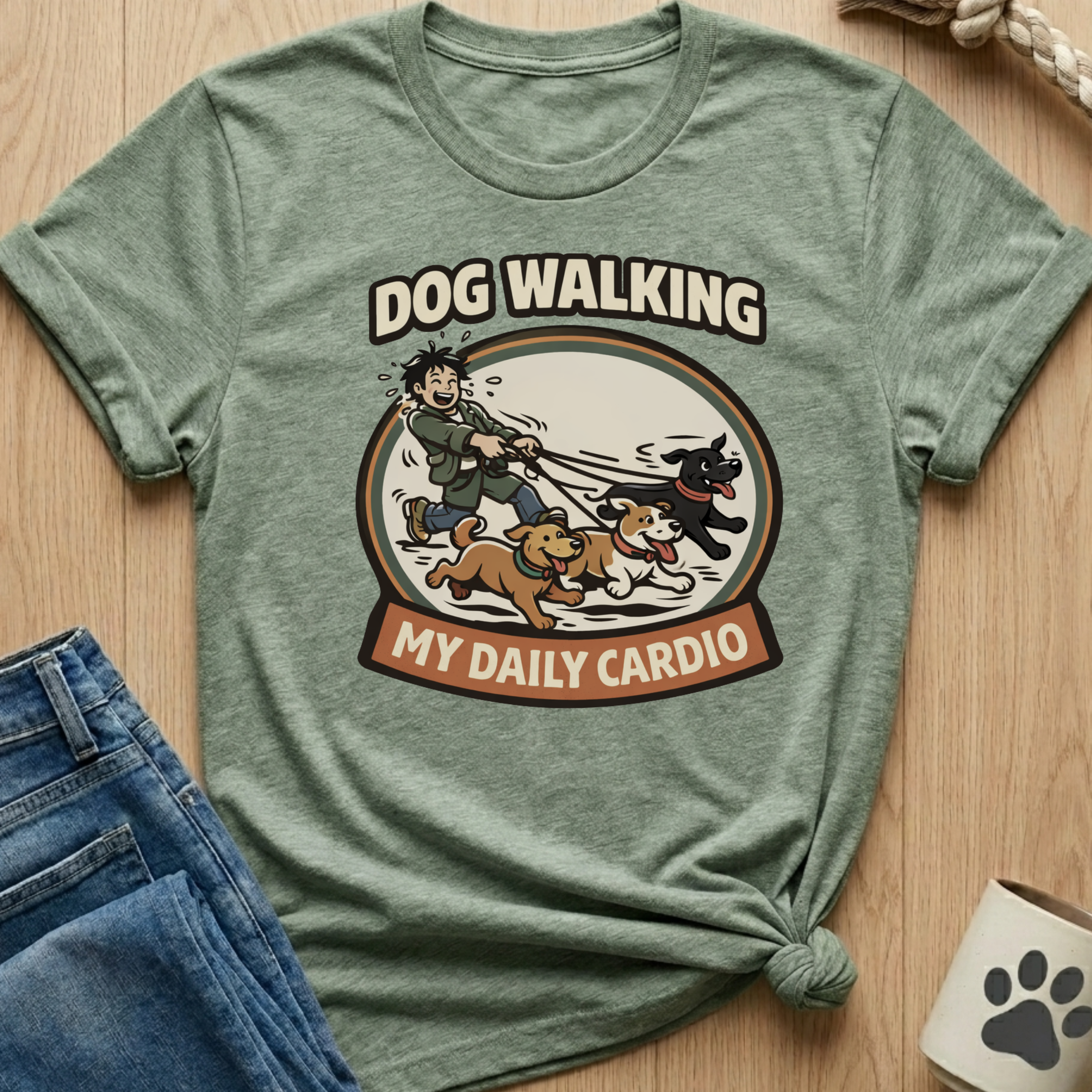 Dog Walking Cardio T-Shirt