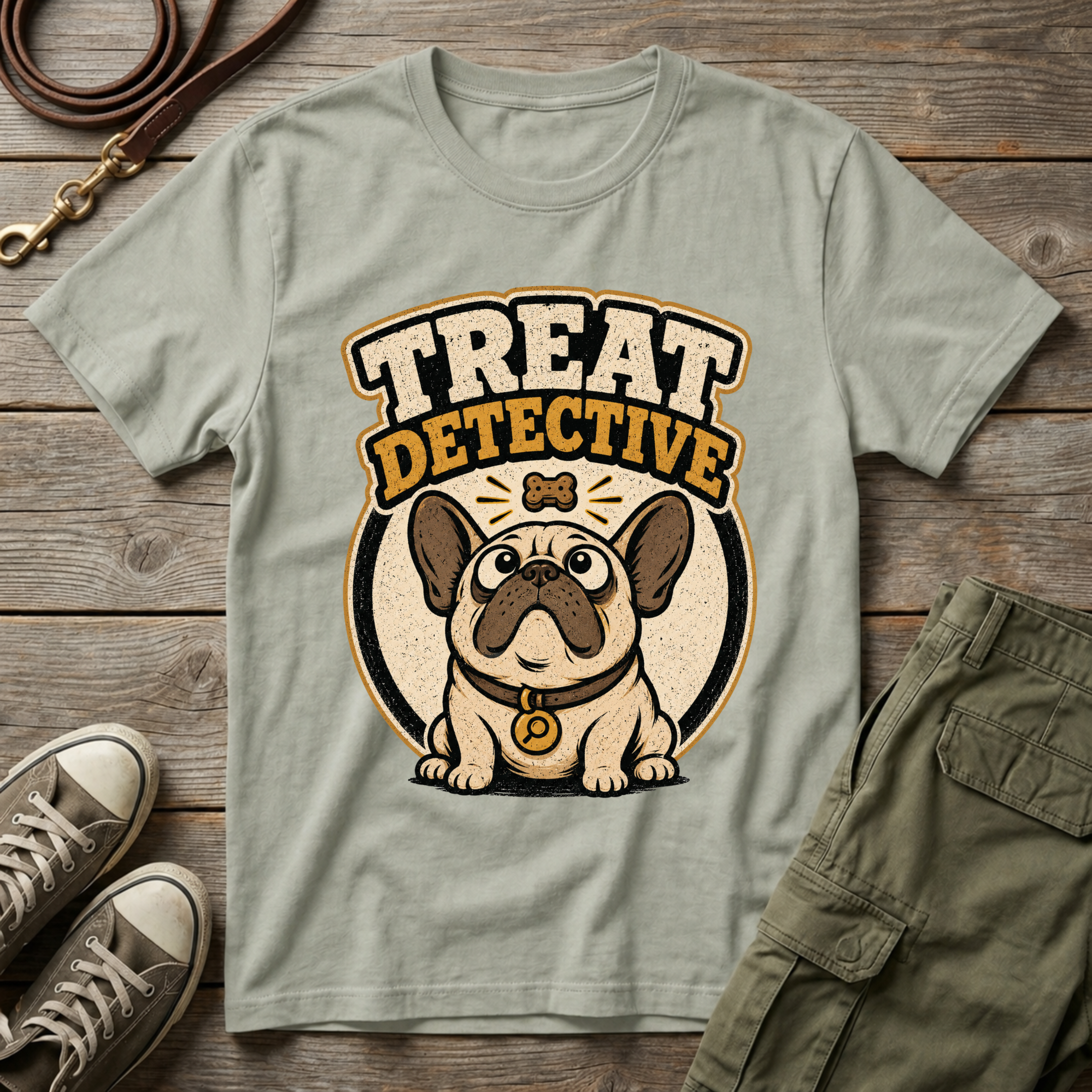Frenchie Treat Detective T-Shirt