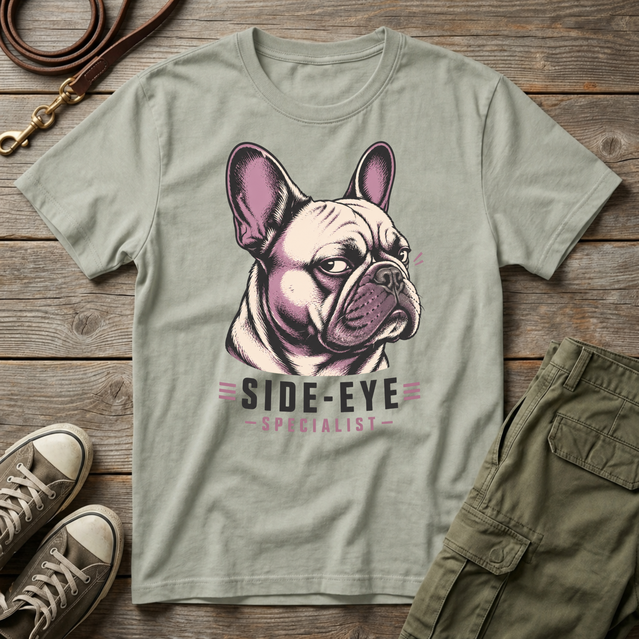 Frenchie Side Eye T-Shirt