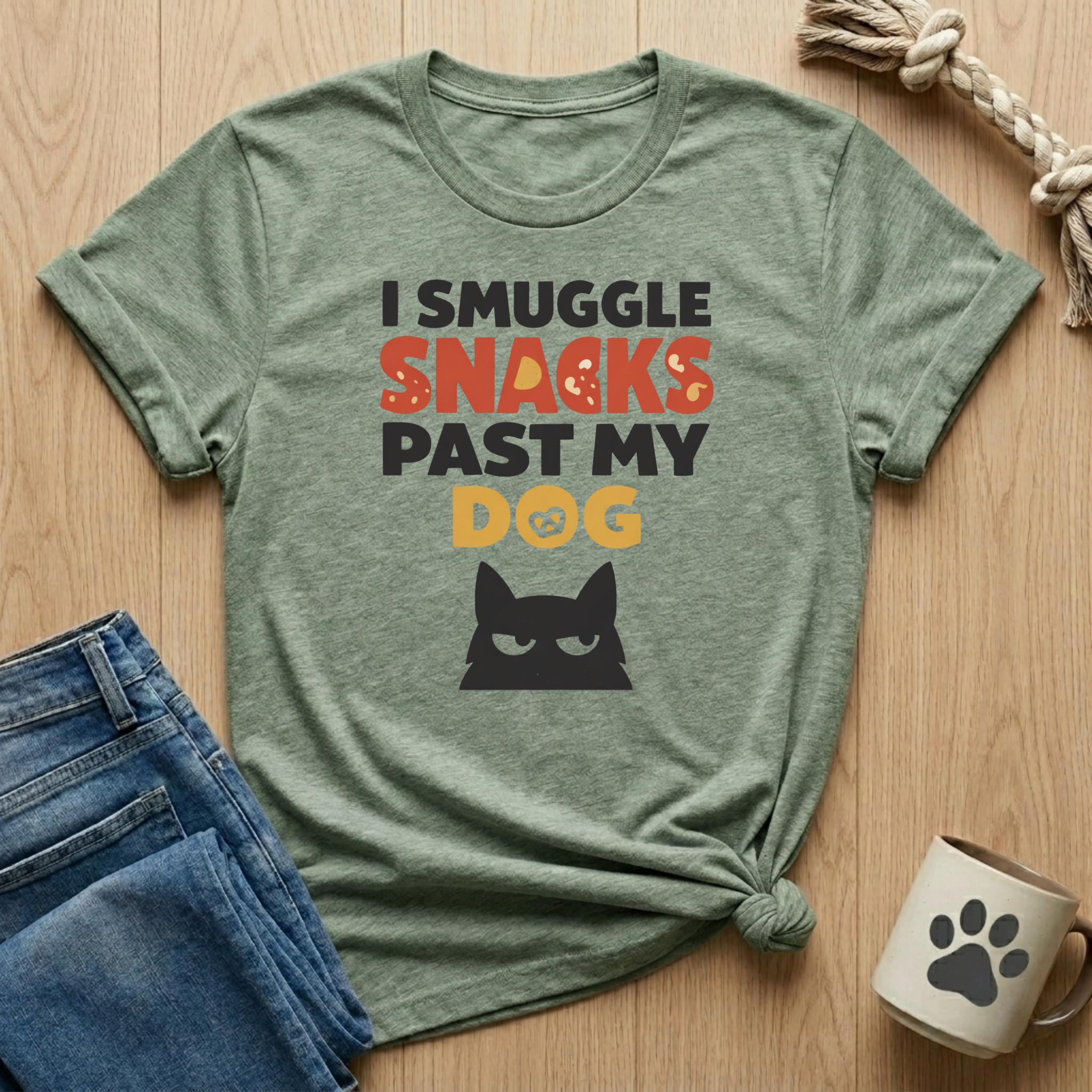 I Smuggle Snacks Past My Dog T-Shirt