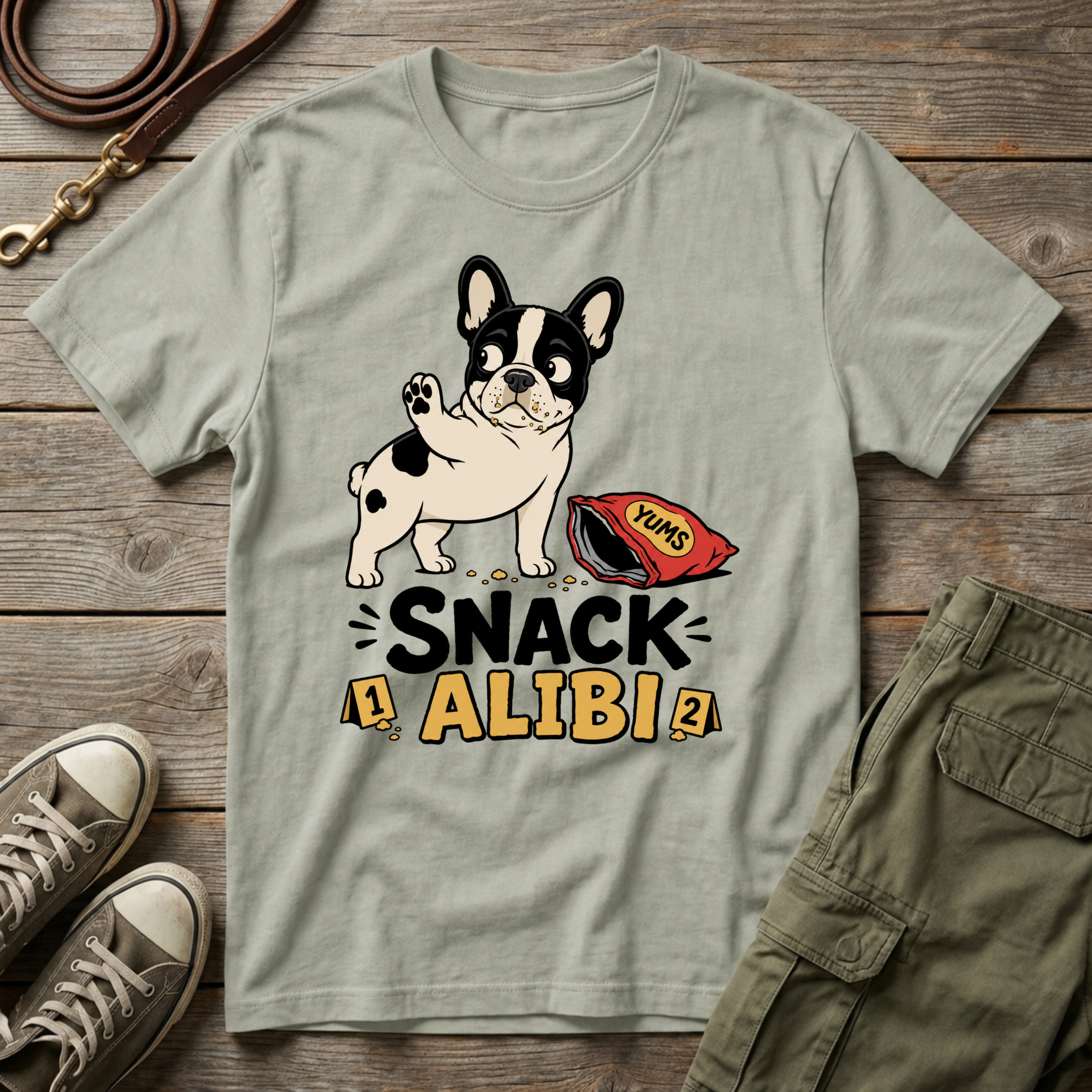 Frenchie Snack Alibi T-Shirt