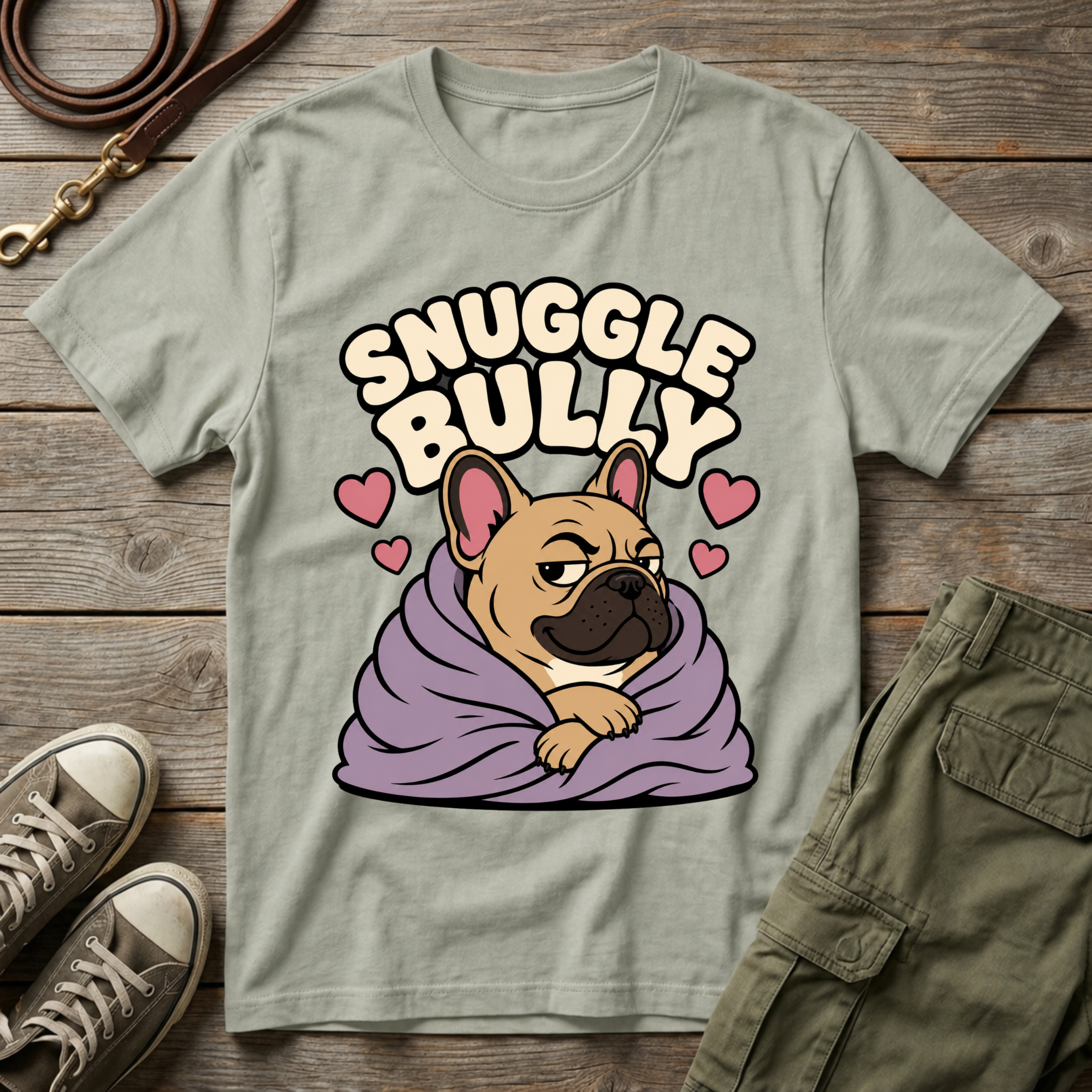 Frenchie Snuggle Bully T-Shirt