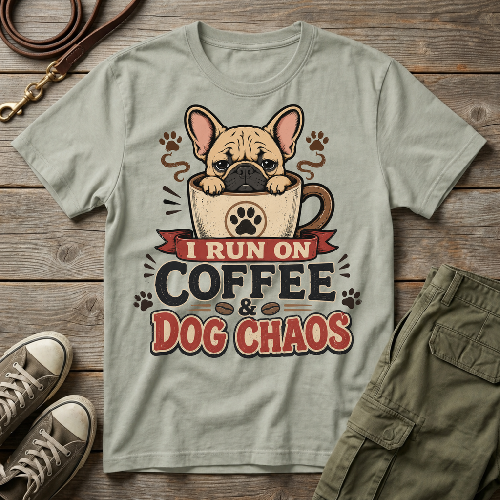 I Run on Coffee & Dog Chaos T-Shirt