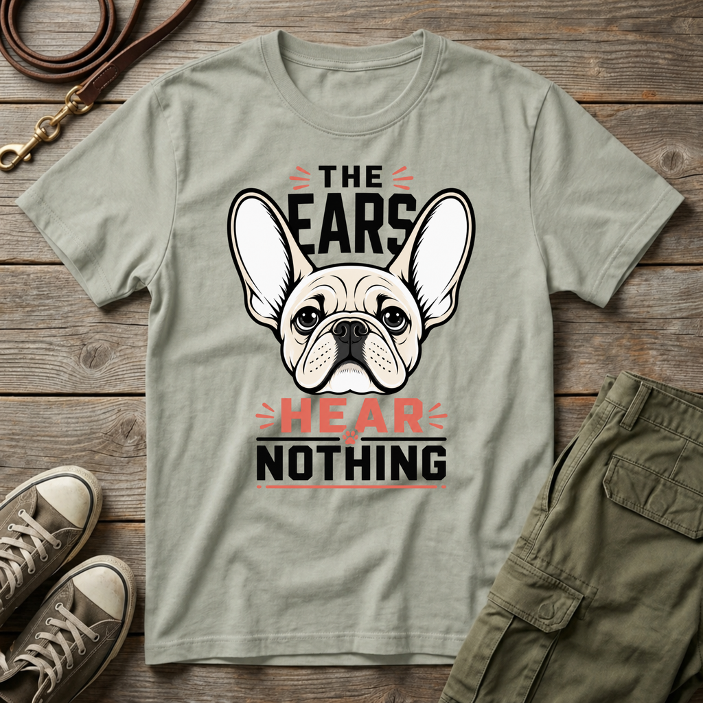 Frenchie Hear Nothing T-Shirt