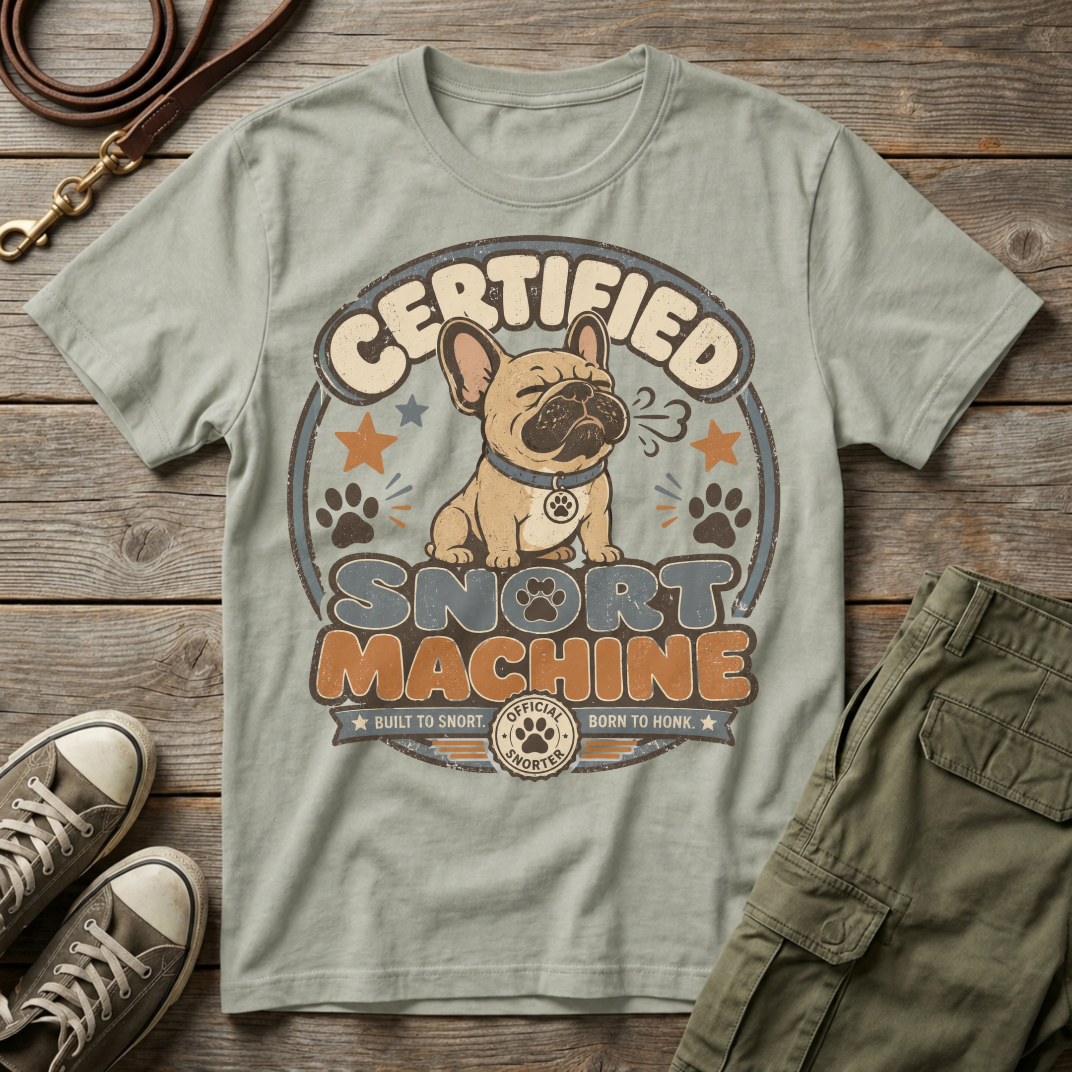 Frenchie Snort Machine T-Shirt