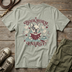Frenchie Bookworm Energy T-Shirt