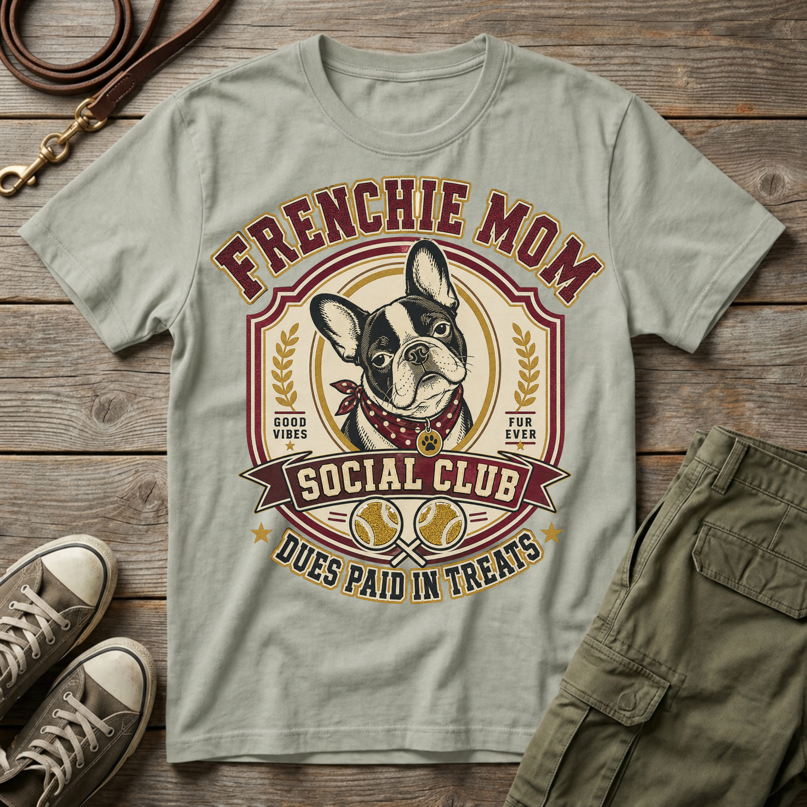 Frenchie Mom Social Club T-Shirt