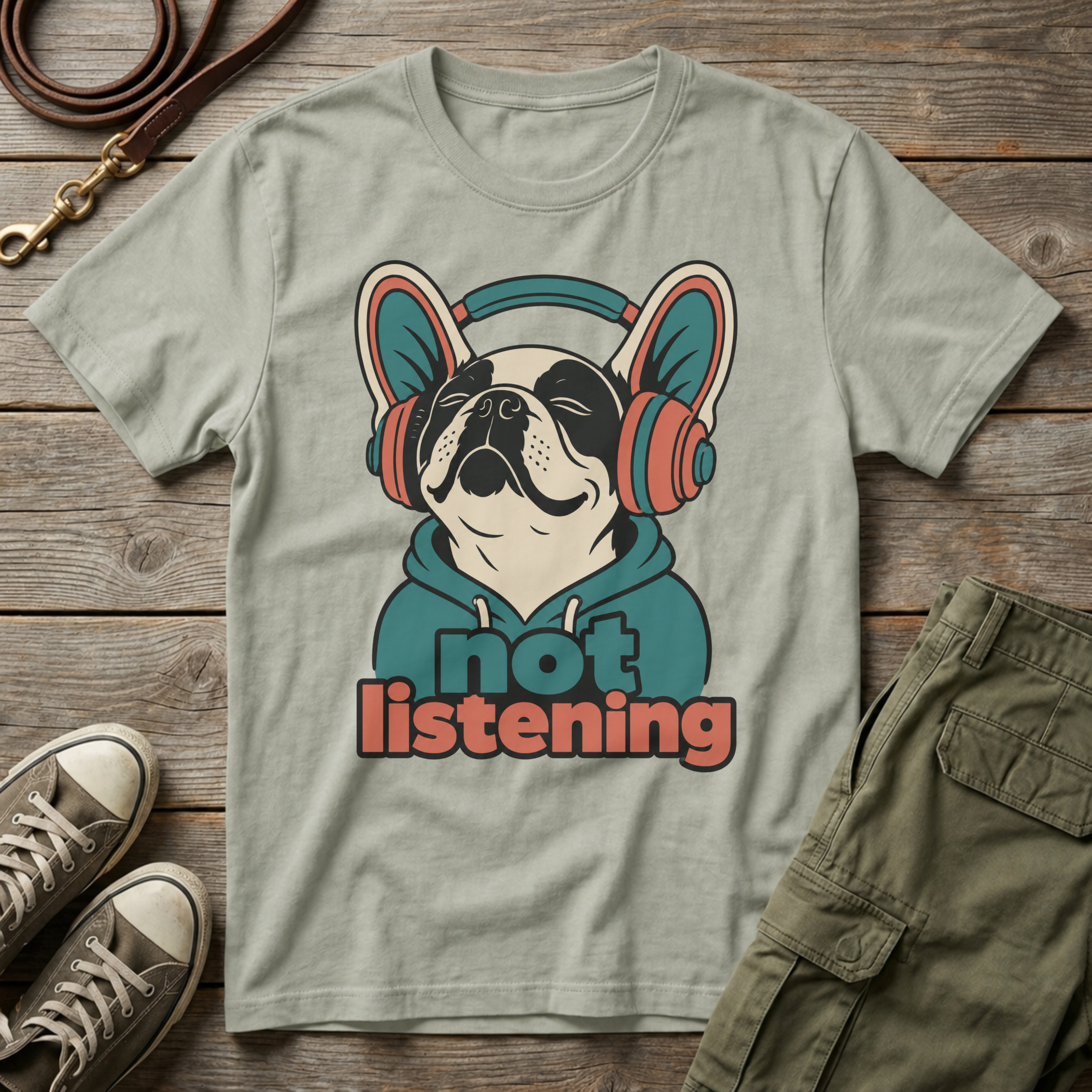 Frenchie Not Listening T-Shirt