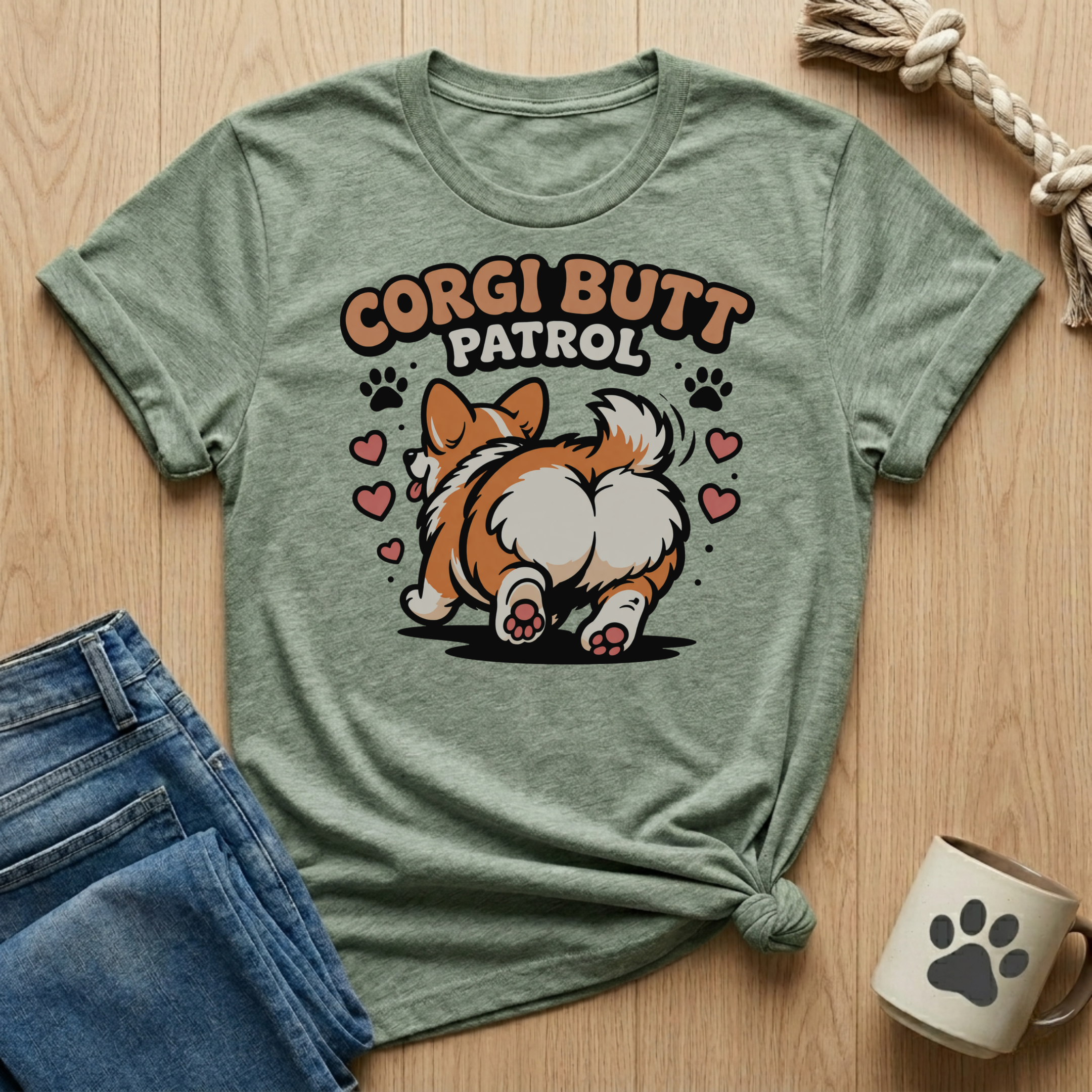 Corgi Butt Patrol T-Shirt