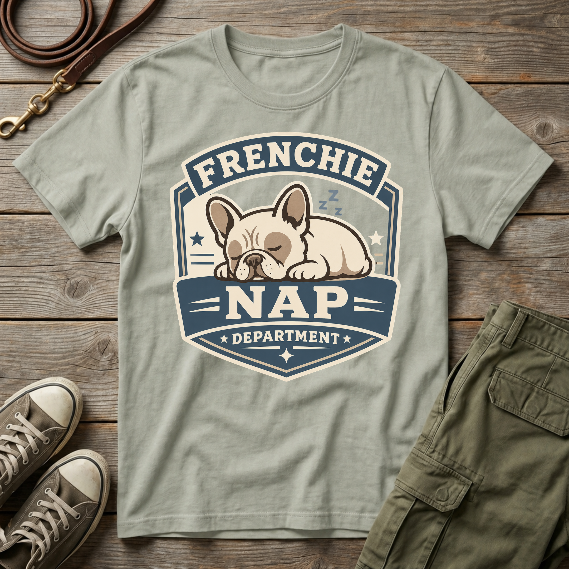 Frenchie Nap Department T-Shirt
