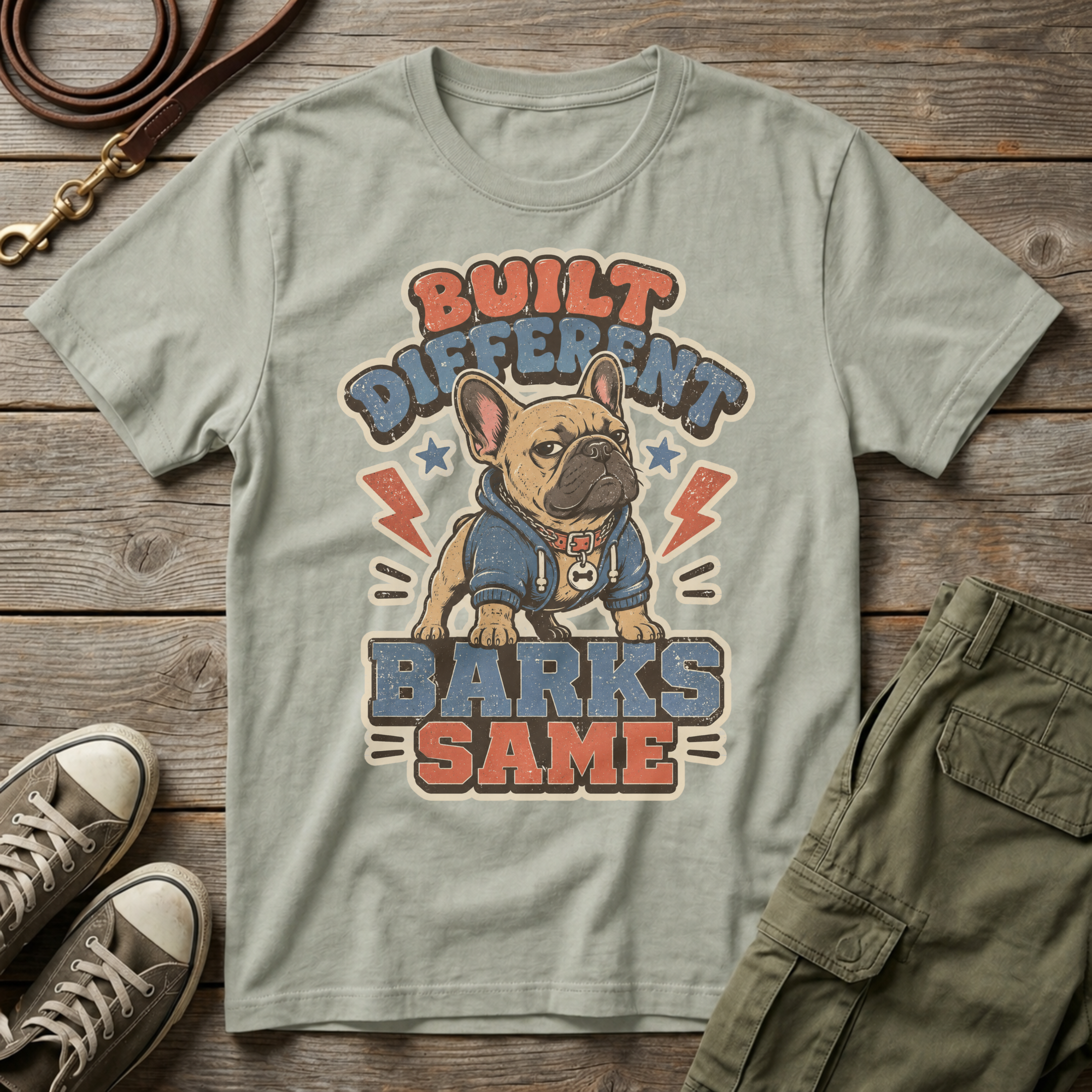 Frenchie Built Different T-Shirt