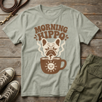 Frenchie Morning Hippo T-Shirt