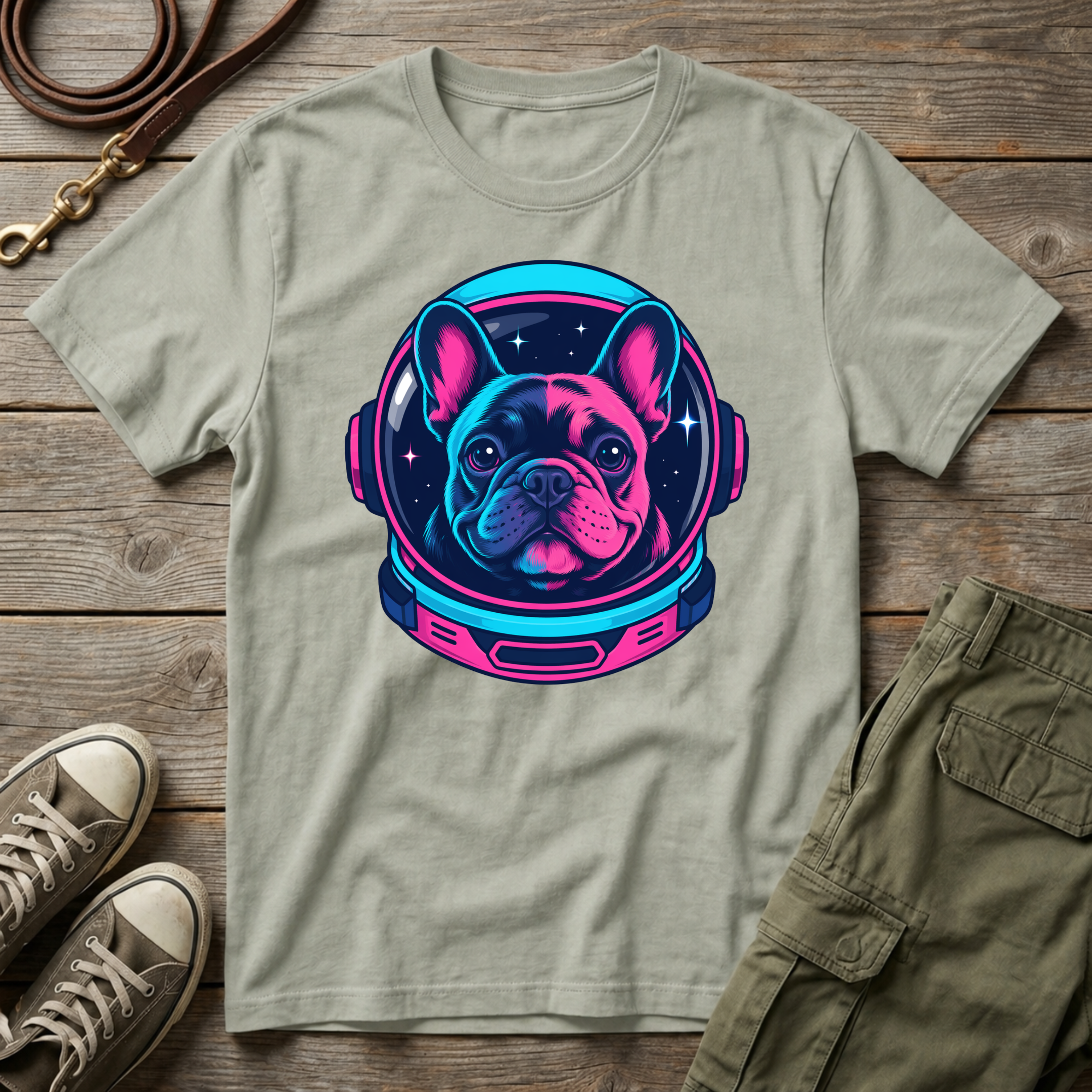 Space Frenchie T-Shirt