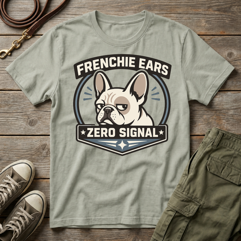 Frenchie Ears 0 Signal T-Shirt