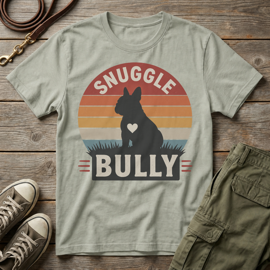 Frenchie Snuggle Bully Sunset T-Shirt