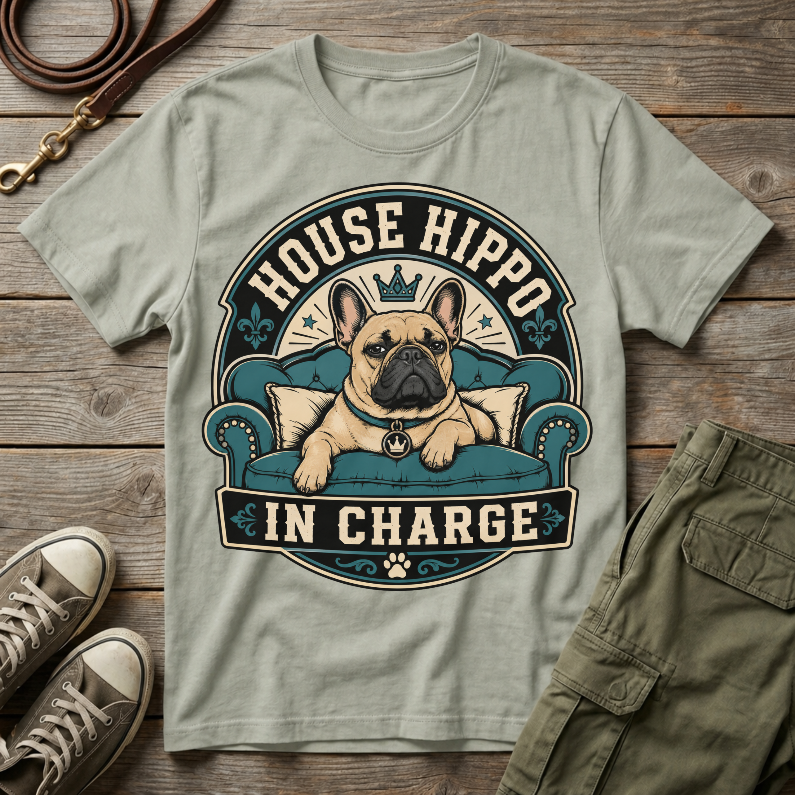 House Hippo In Charge T-Shirt