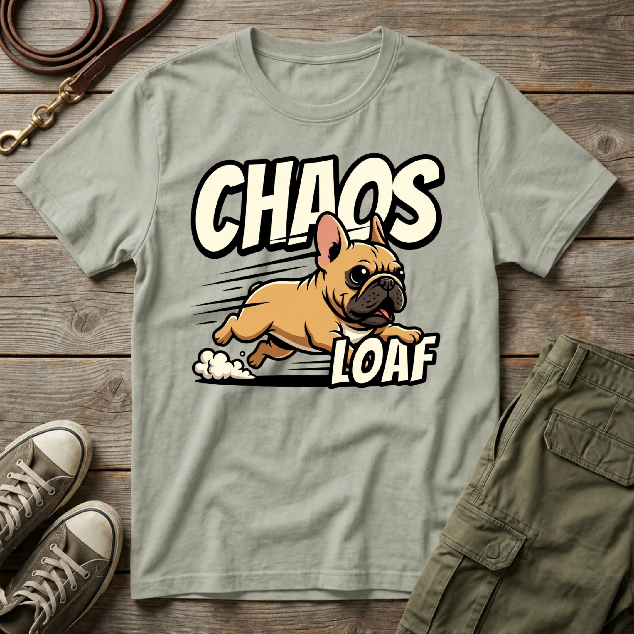 Frenchie Chaos Loaf T-Shirt