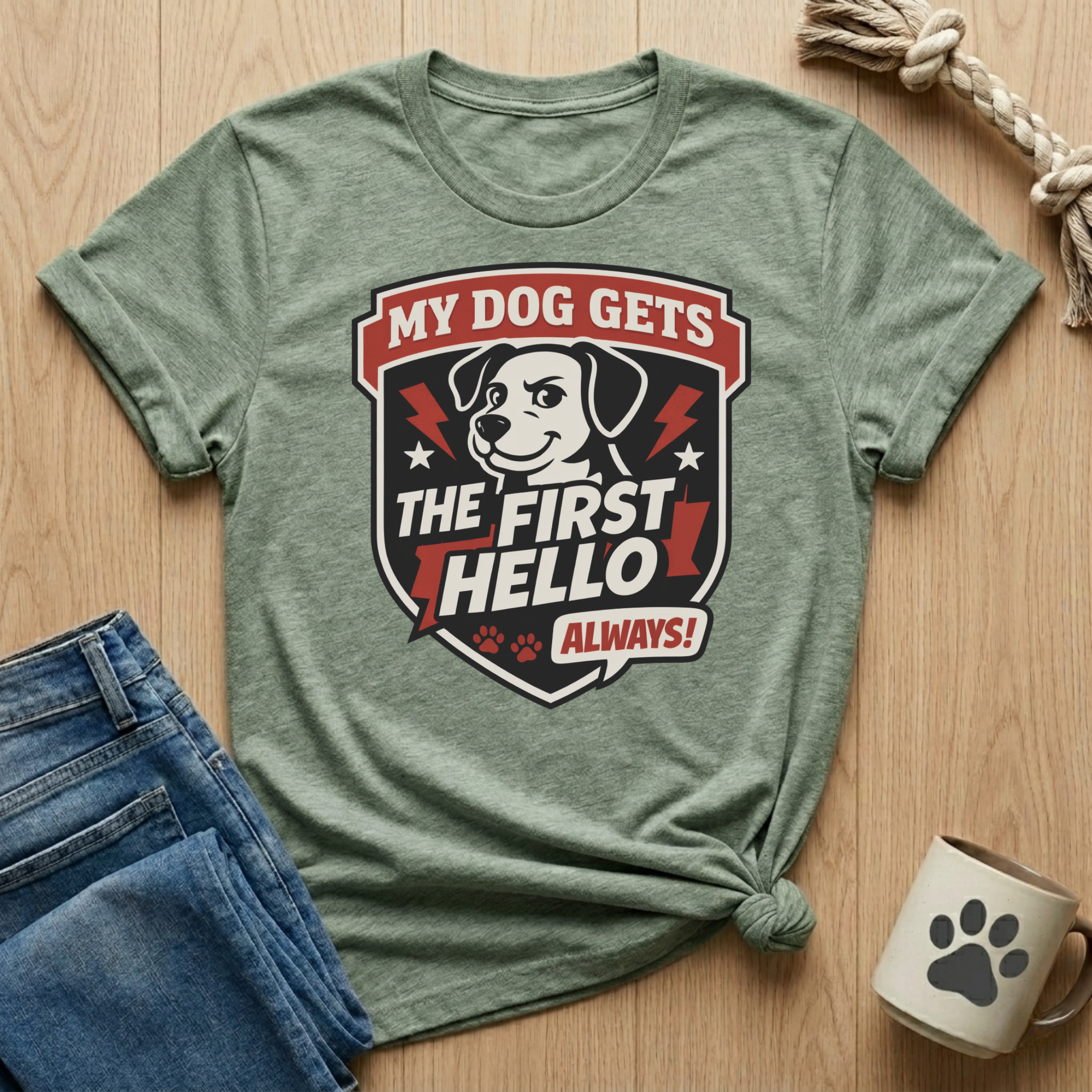 Dog Gets First Hello T-Shirt