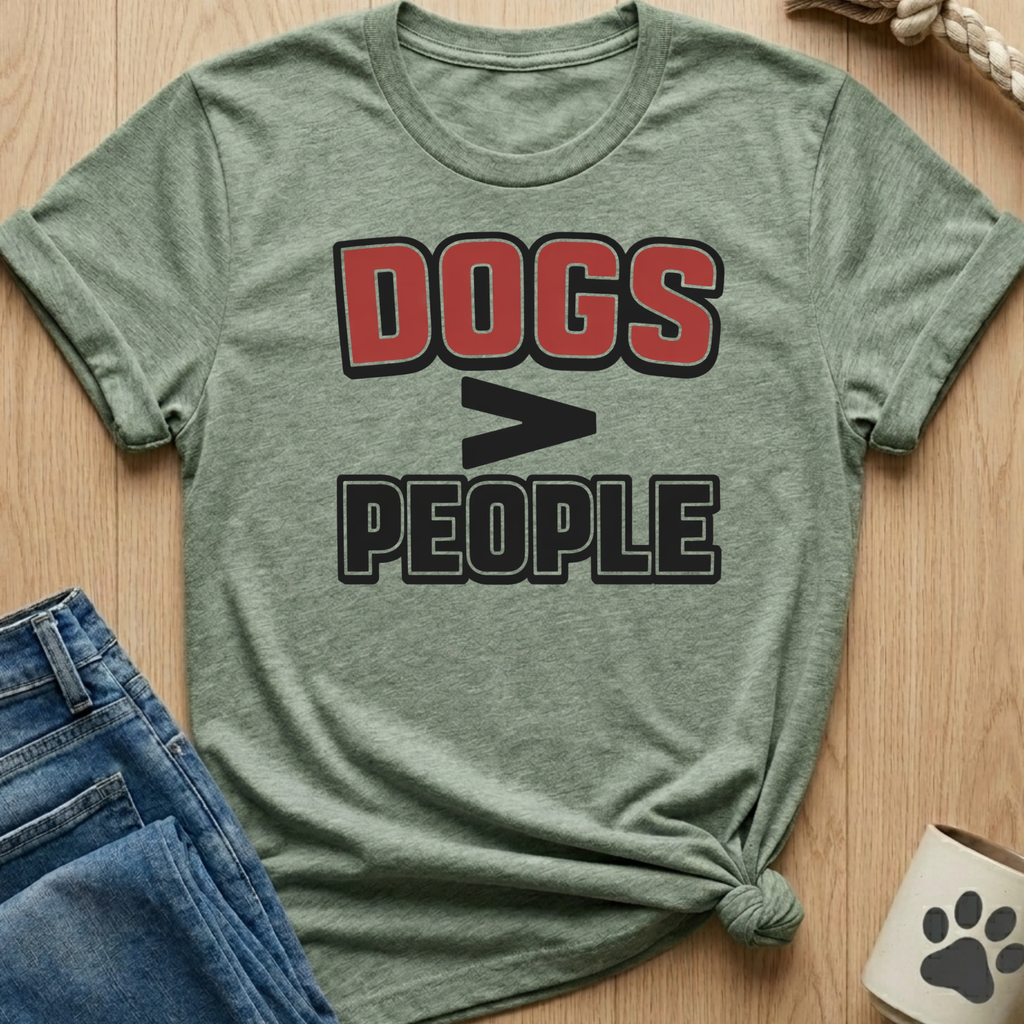 Dog > People T-Shirt