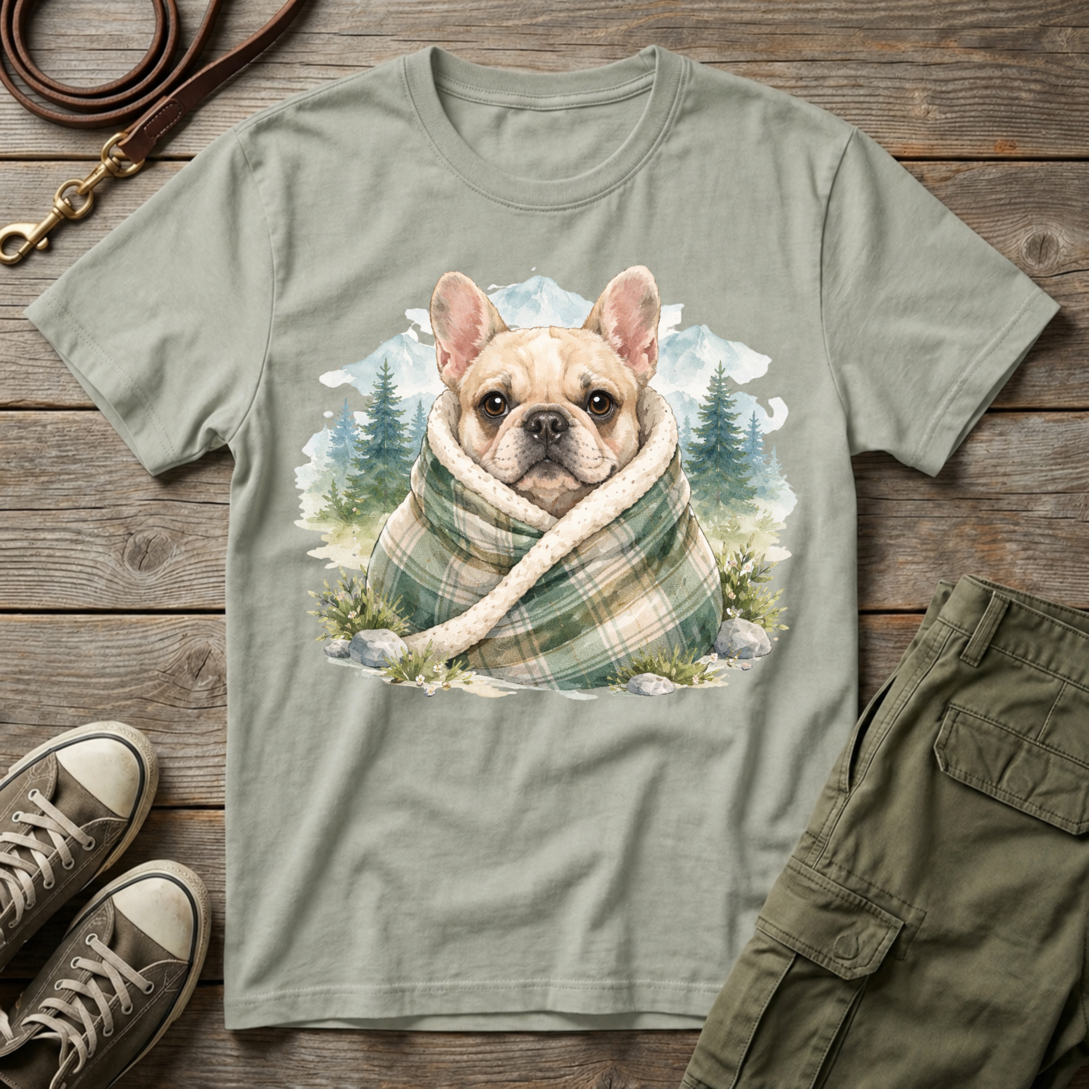 Cozy Mountain Frenchie T-Shirt