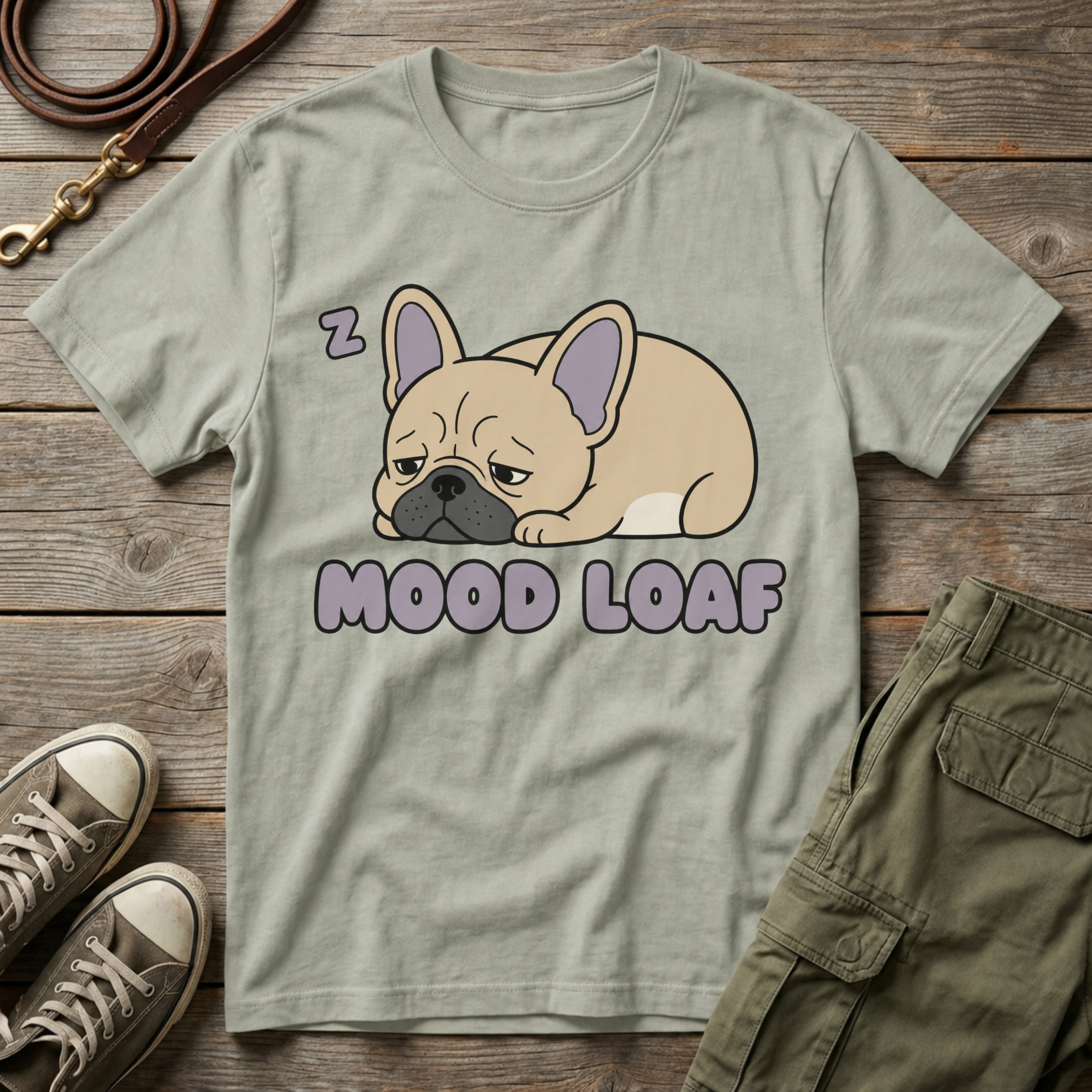 Frenchie Mood Loaf T-Shirt