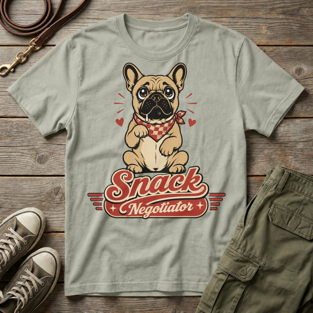 Frenchie Snack Negotiator T-Shirt