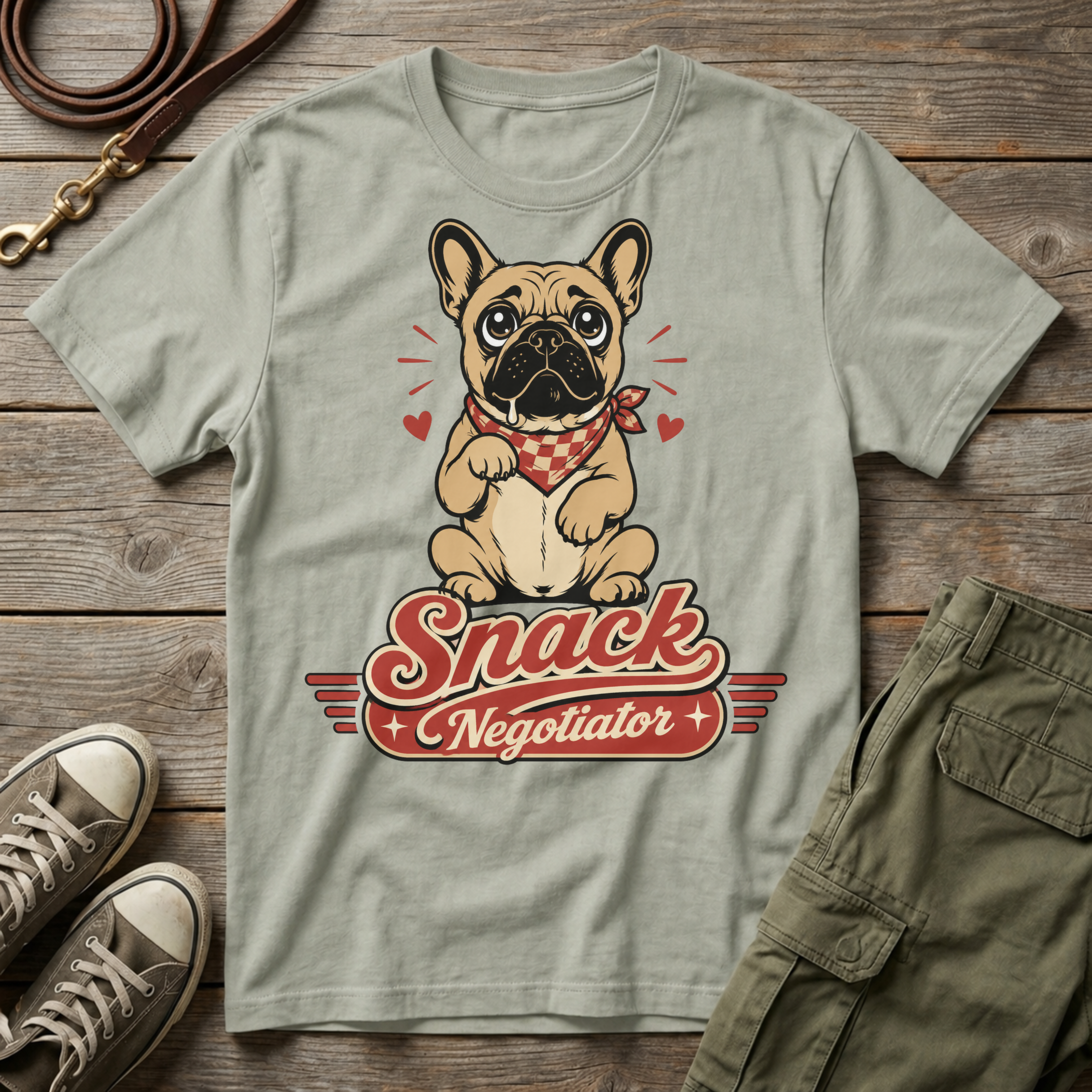 Frenchie Snack Negotiator T-Shirt