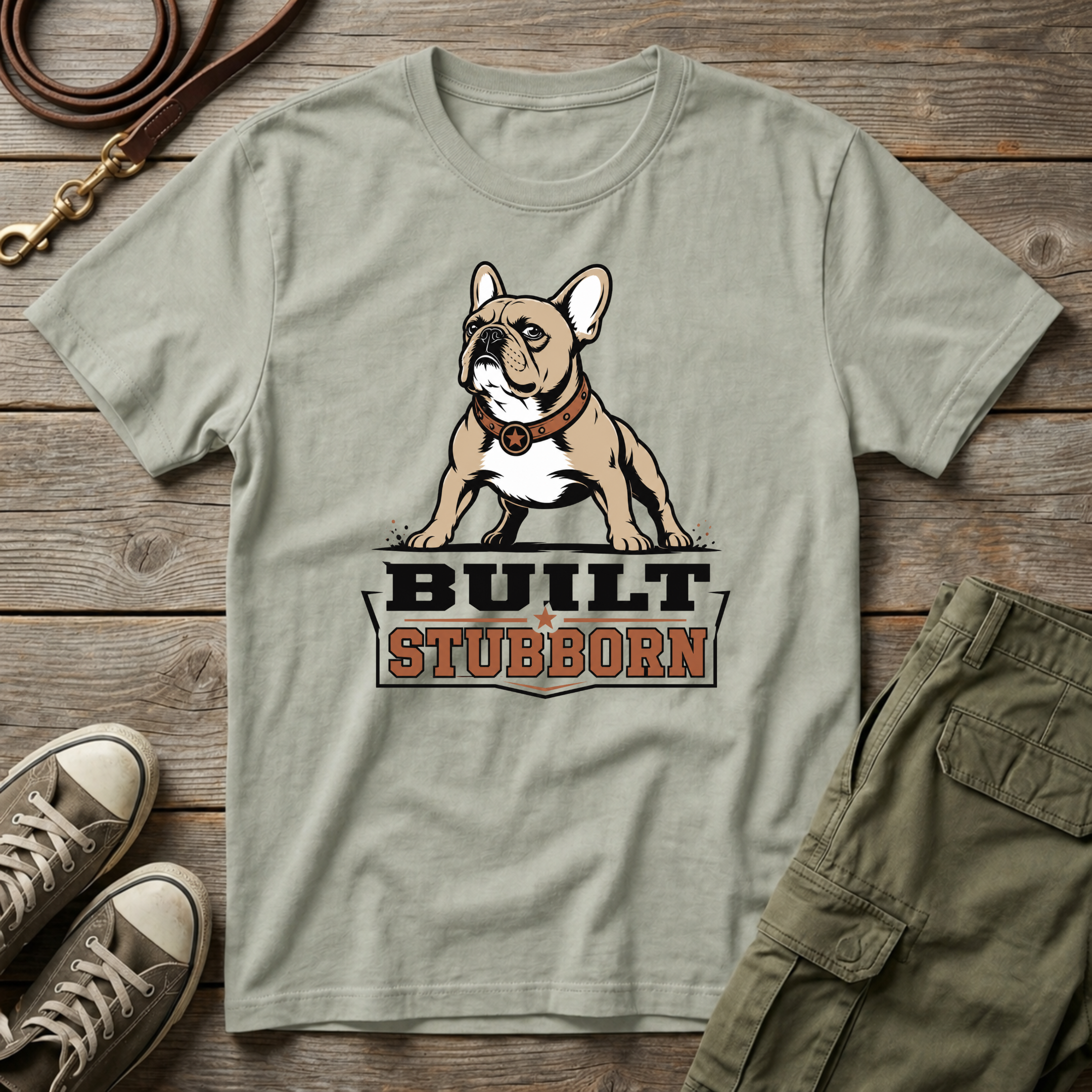 Frenchie Built Stubborn T-Shirt