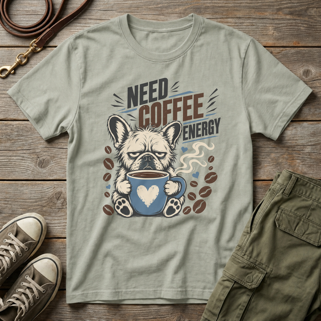 Frenchie Need Coffee T-Shirt
