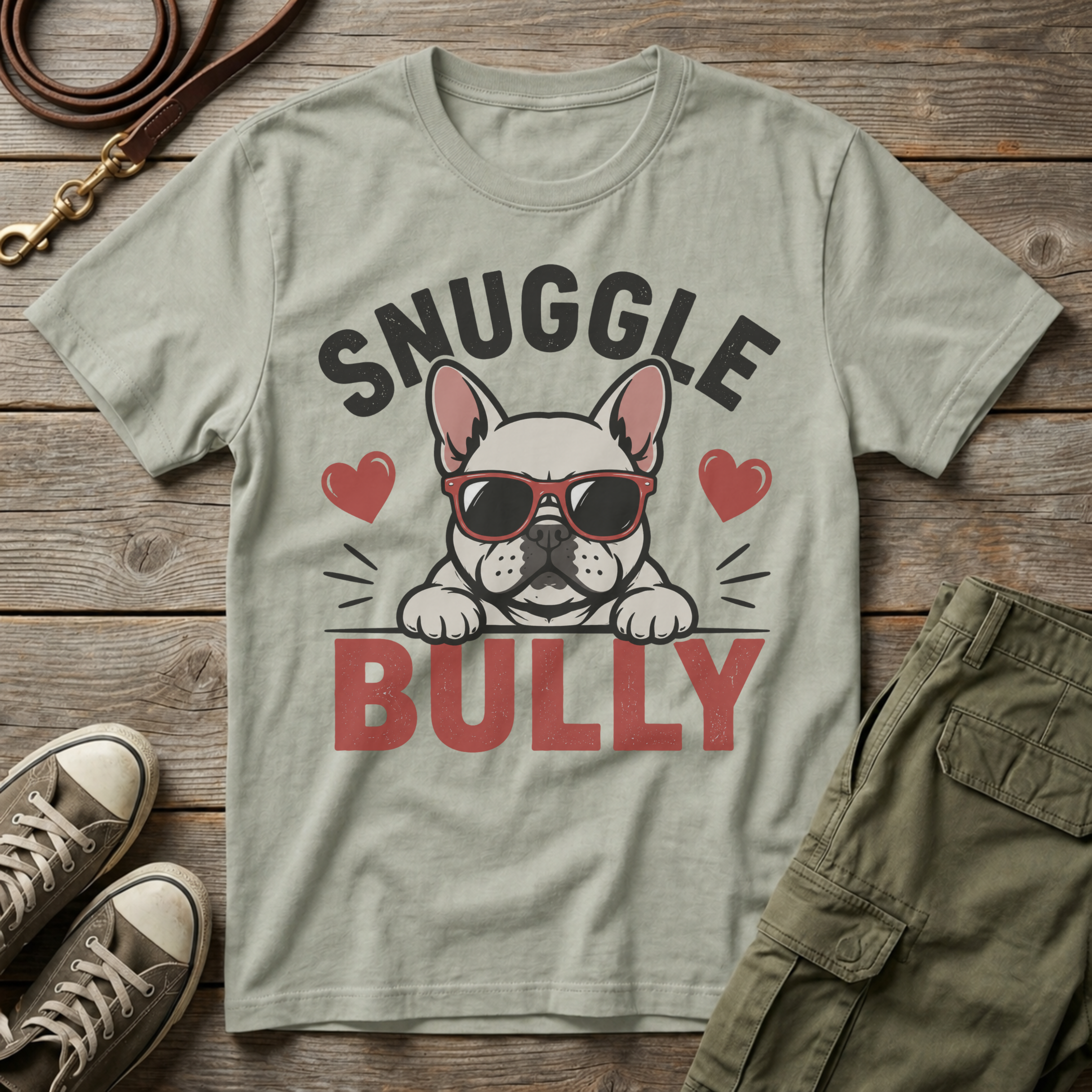 Frenchie Snuggle Bully T-Shirt