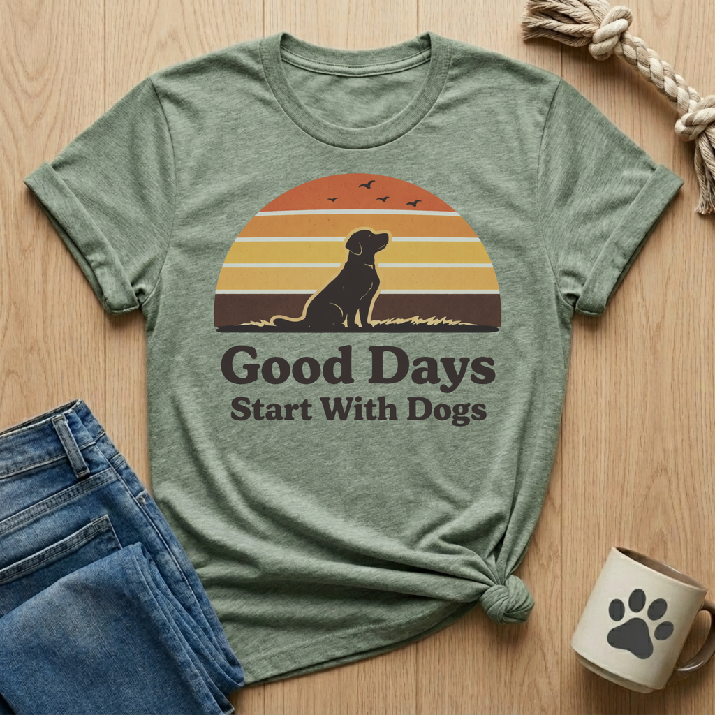 Good Days Start With Dogs T-Shirt
