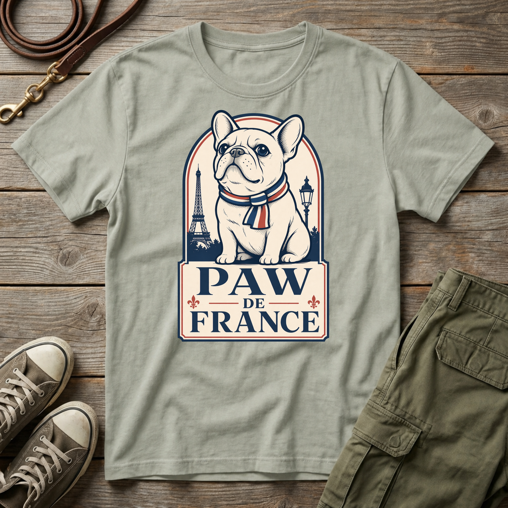 Frenchie Paw de France T-Shirt