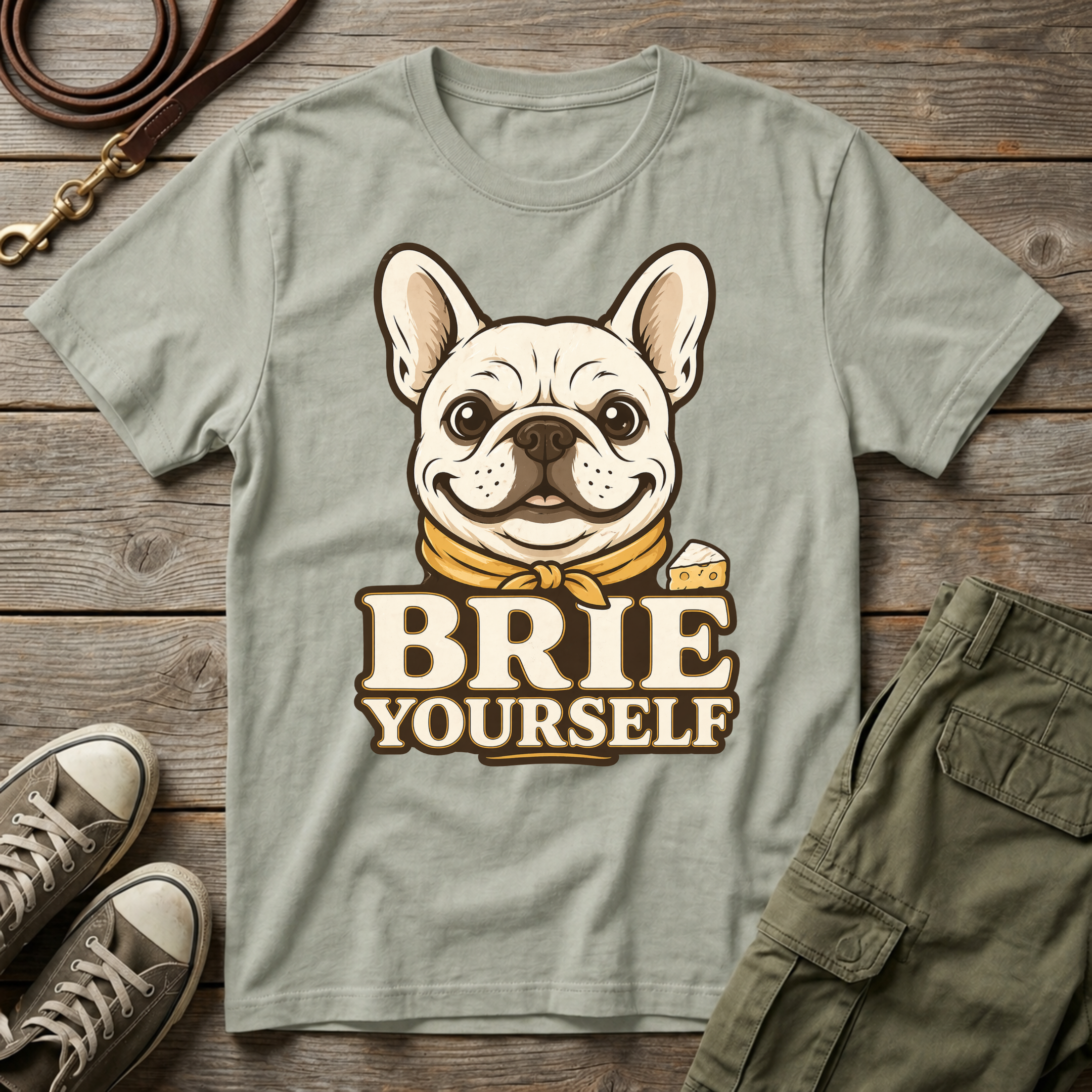 Frenchie Brie Yourself T-Shirt