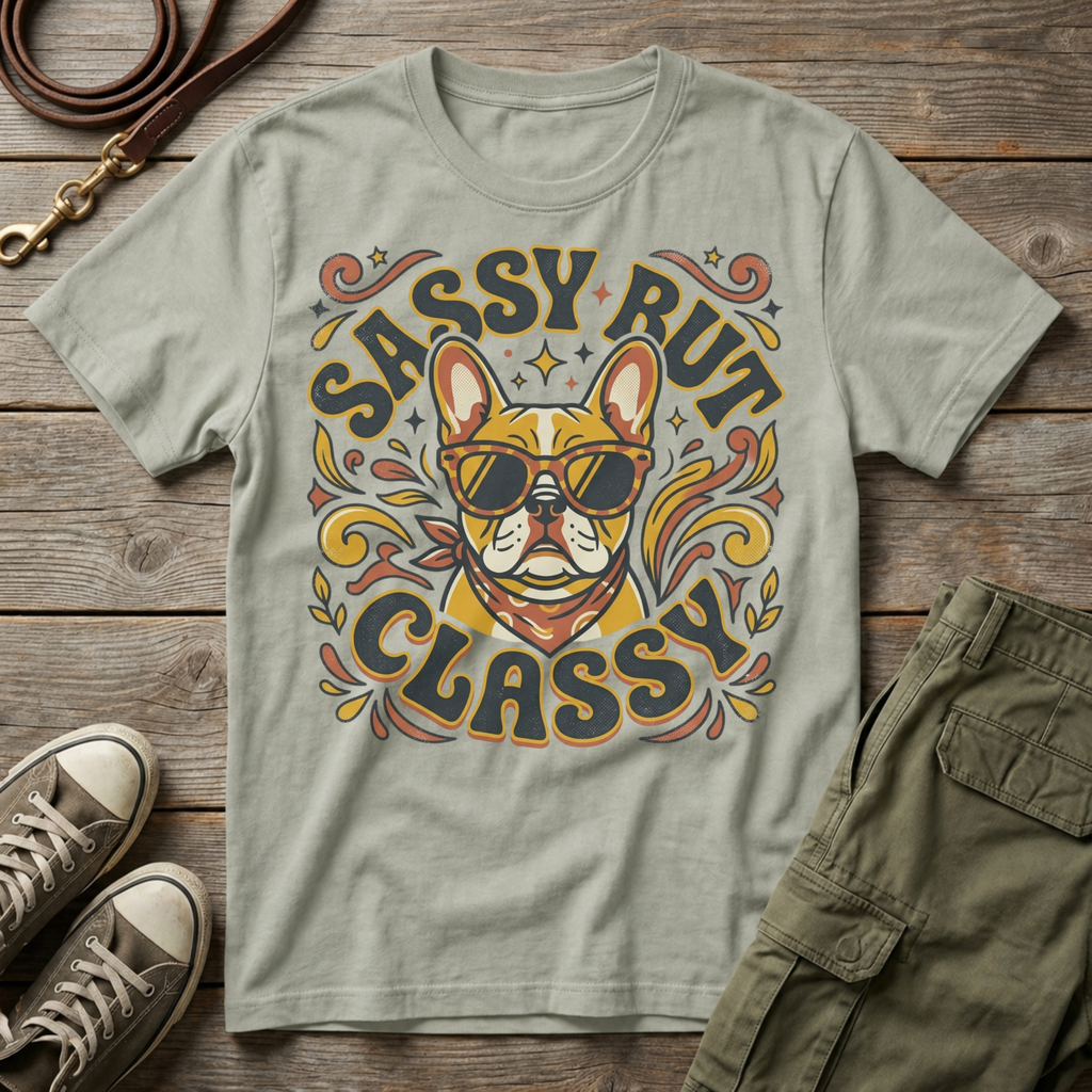 Sassy But Classy Frenchie T-Shirt