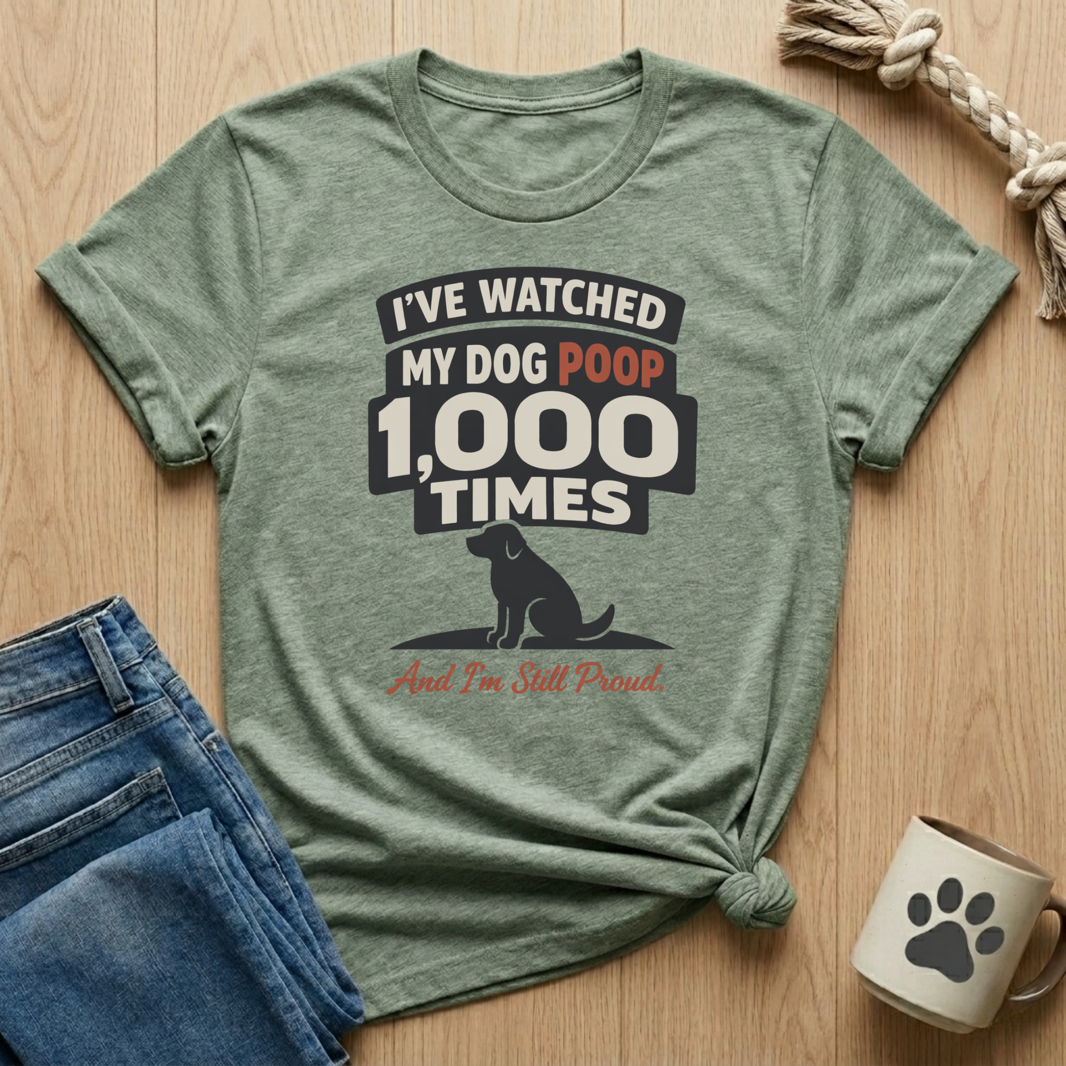 I Watched Dog Poop 1000x  T-Shirt