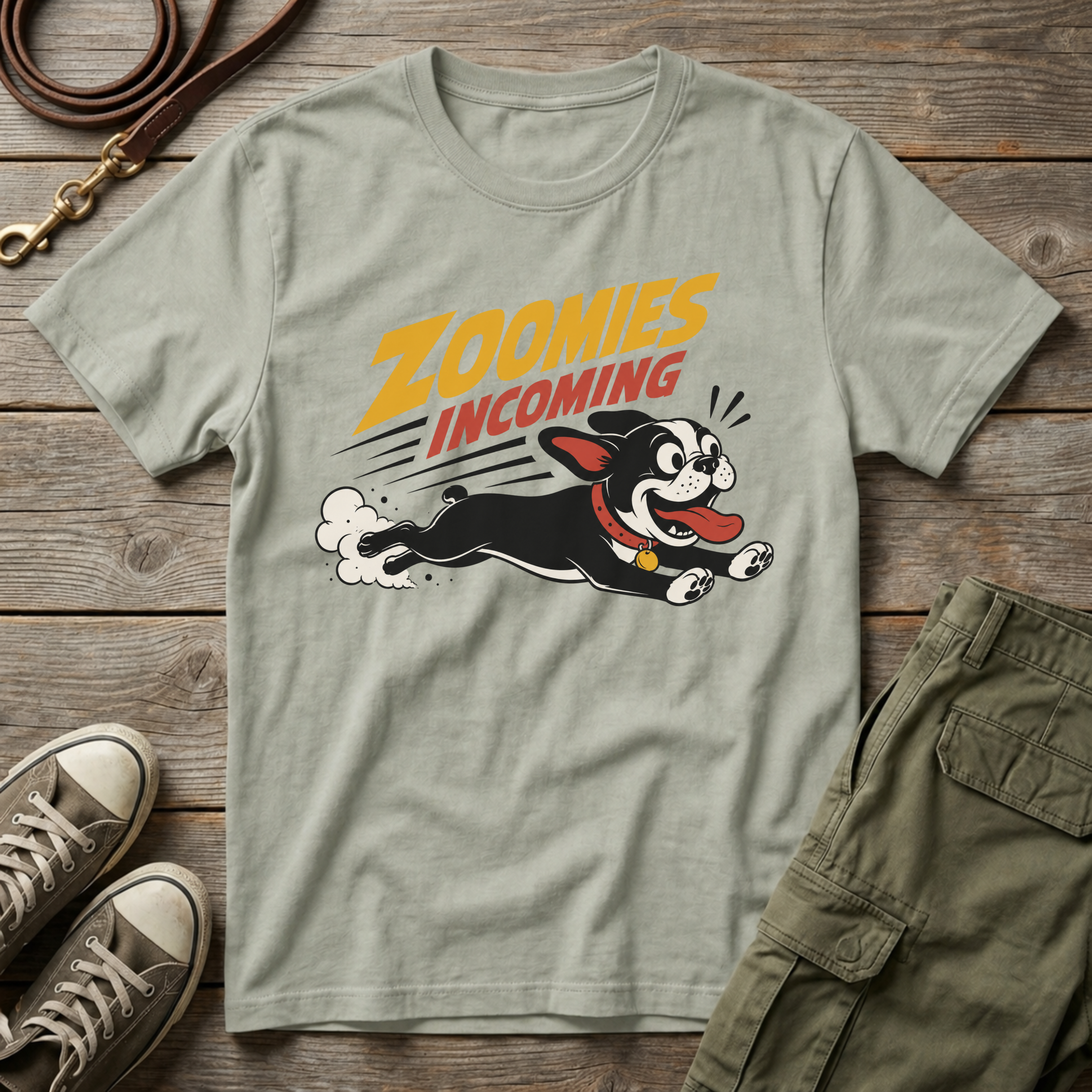 Frenchie Zoomies Incoming T-Shirt