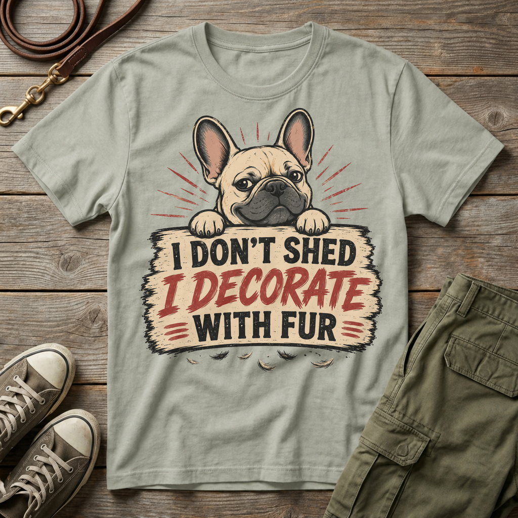 I Don't Shed, I Decorate with Fur T-Shirt
