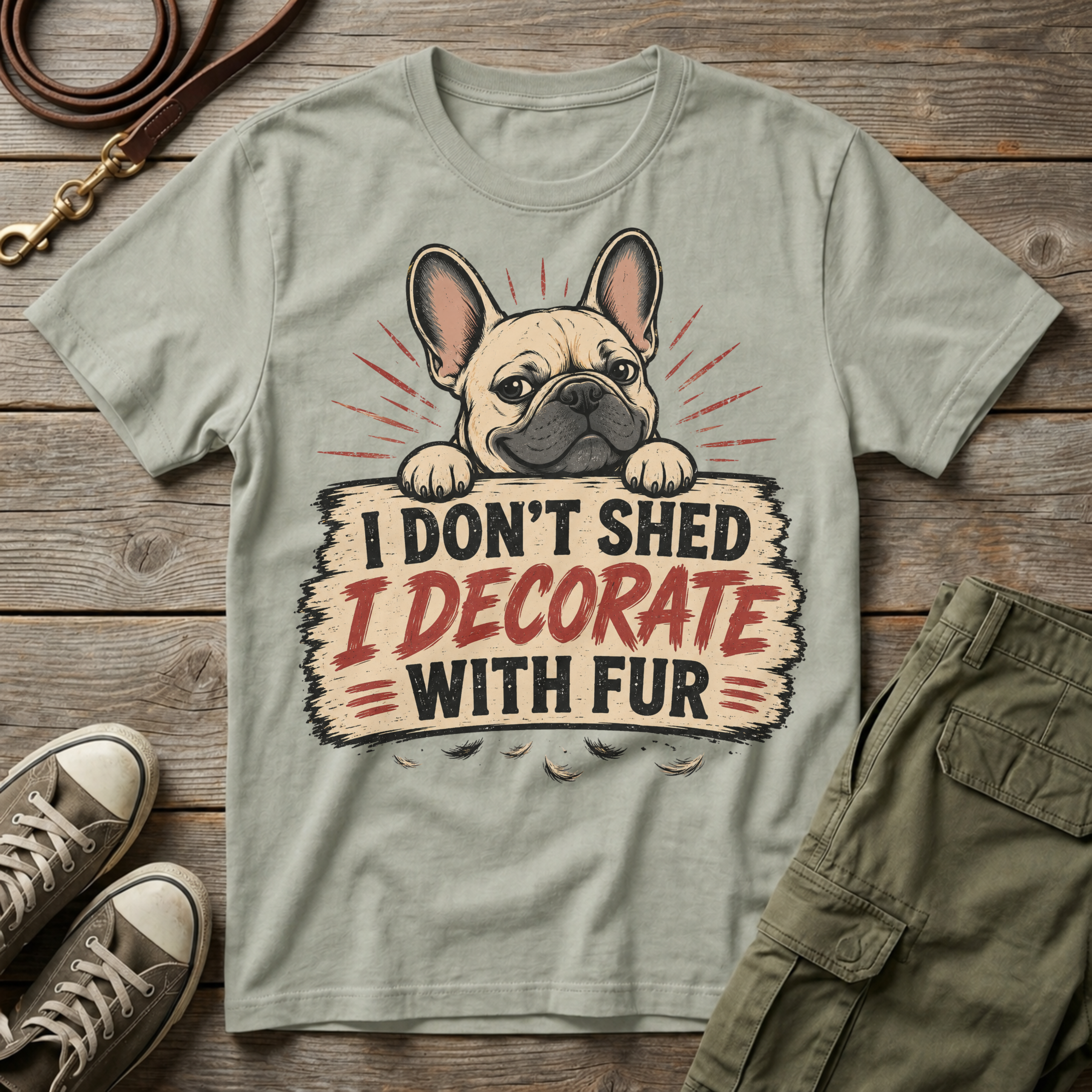 I Don't Shed, I Decorate with Fur T-Shirt
