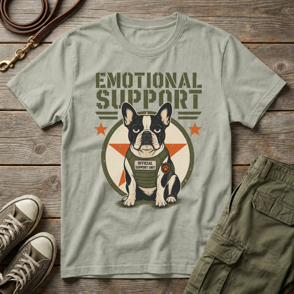 Frenchie Emotional Support T-Shirt