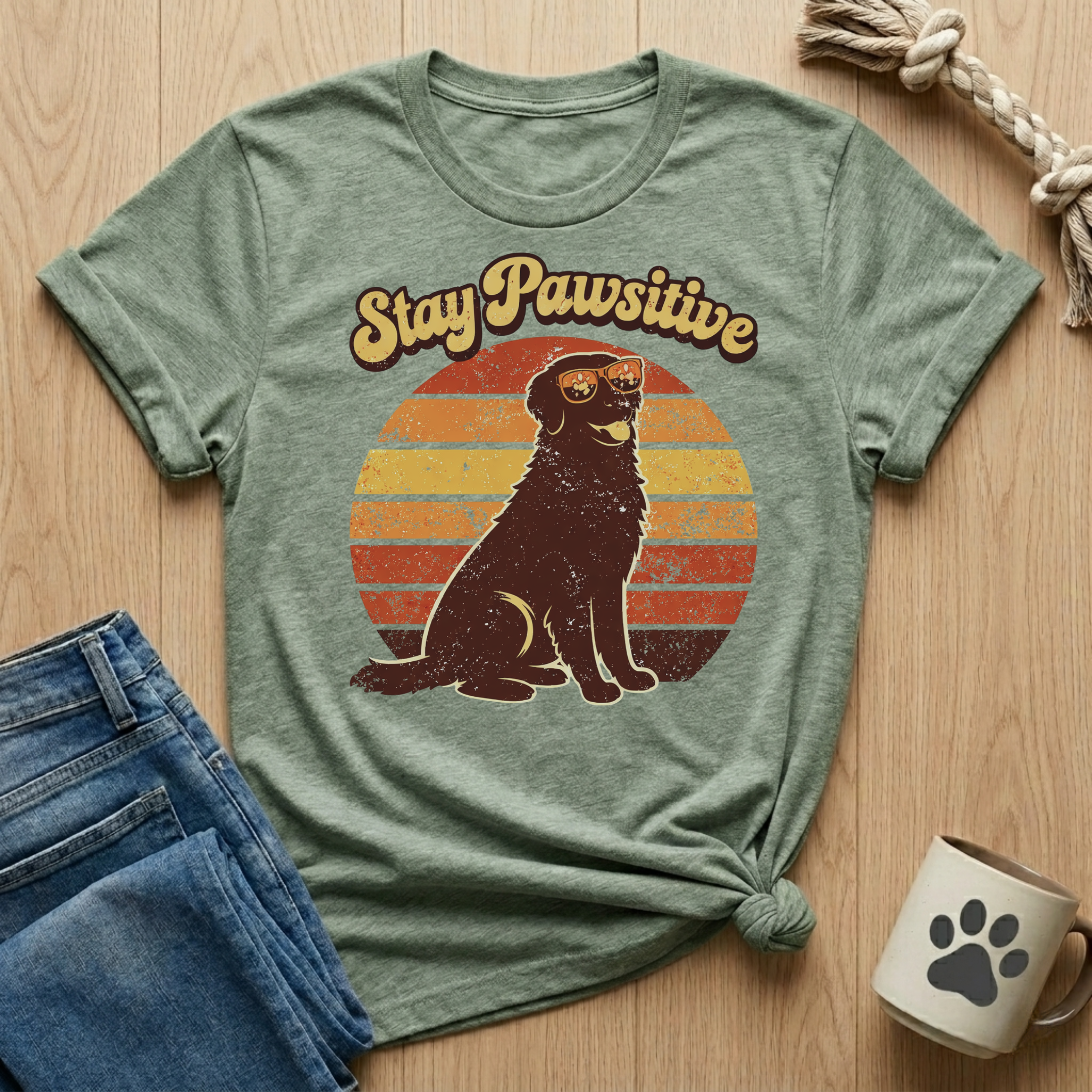 Stay Pawsitive T-Shirt
