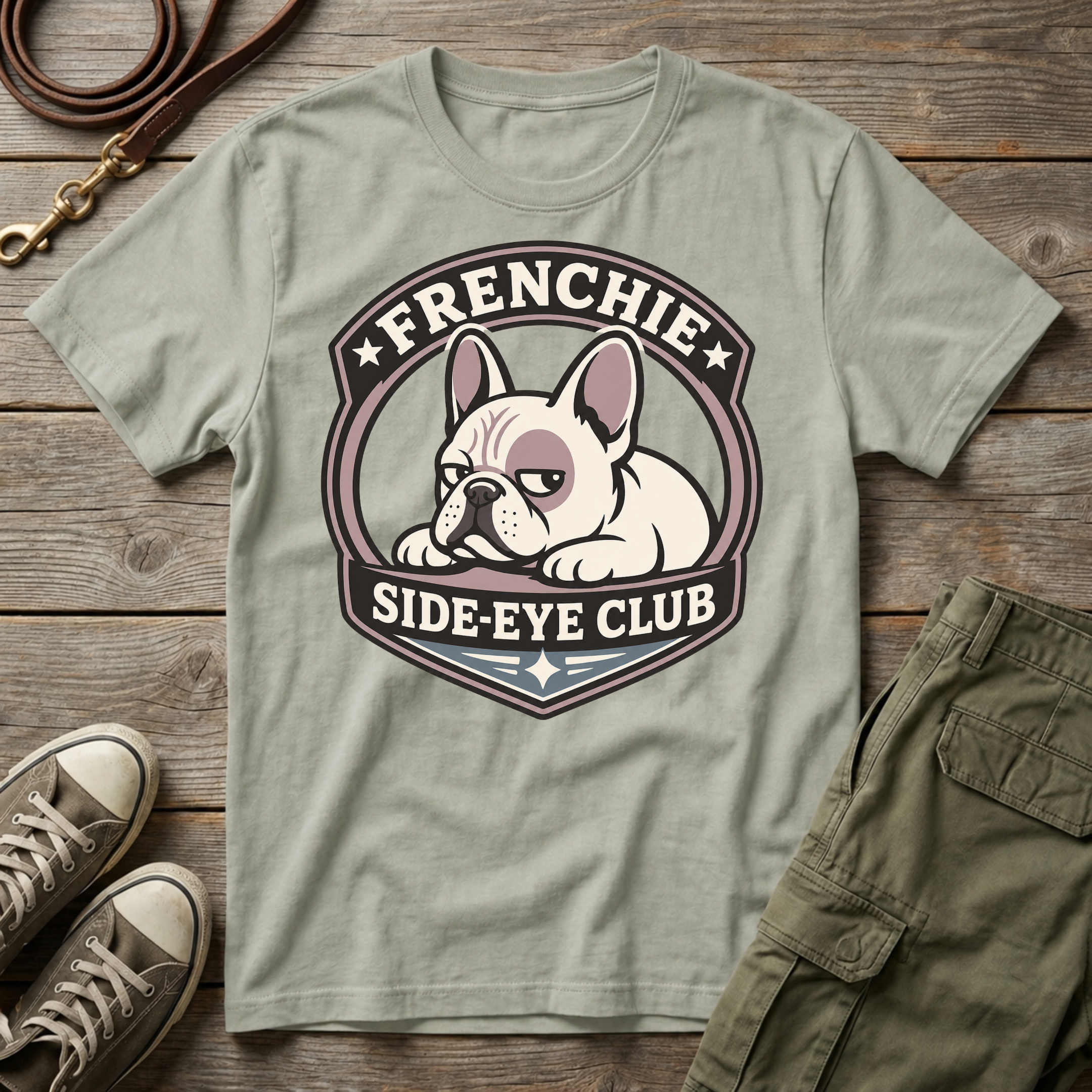 Frenchie Side-Eye Club T-Shirt