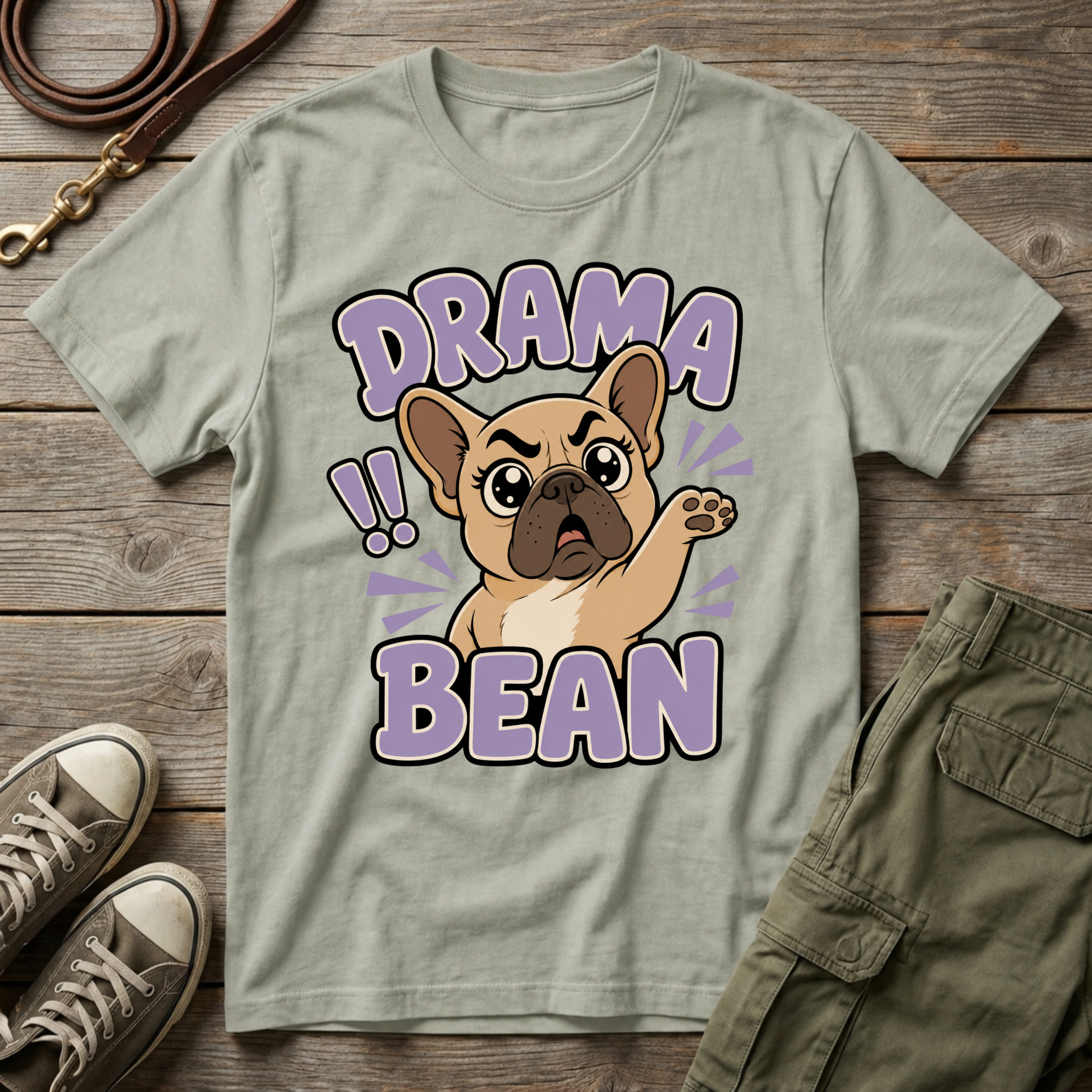 Frenchie Drama Bean T-Shirt