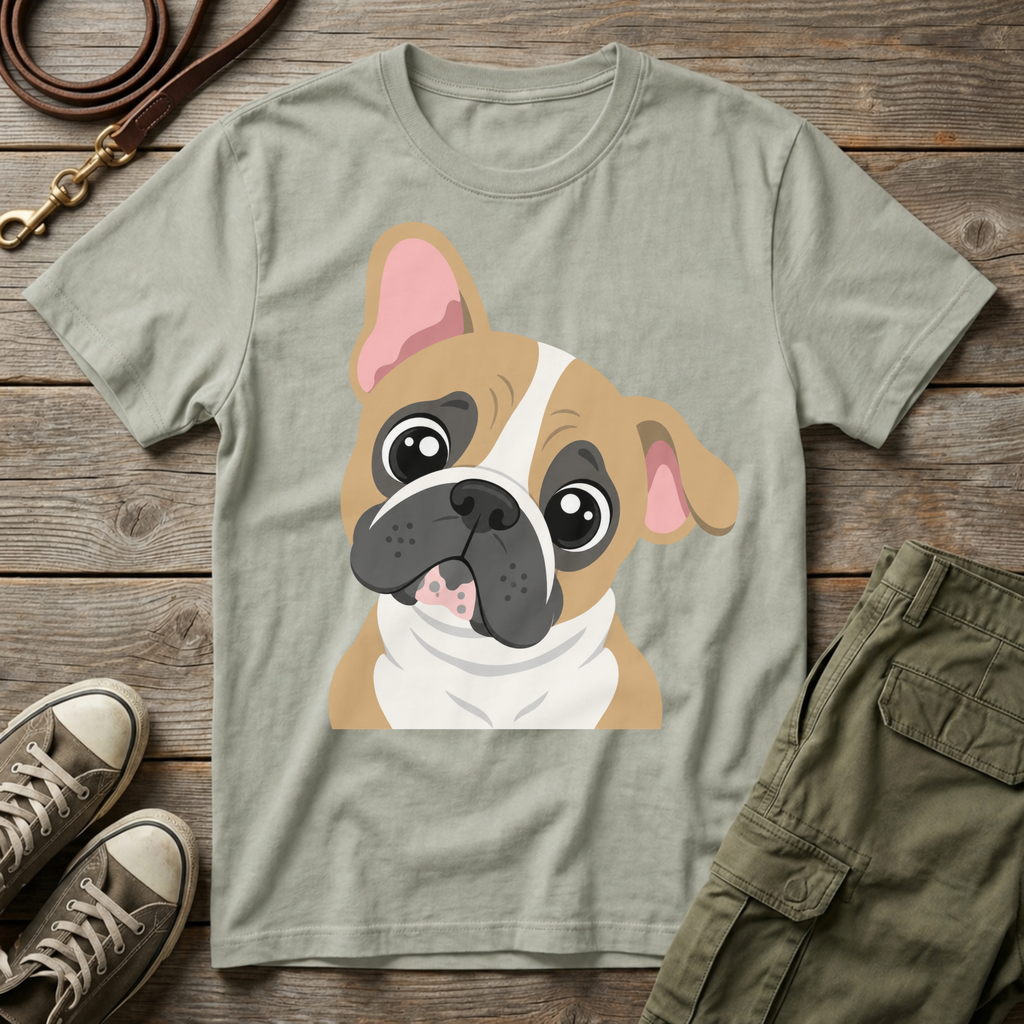 Frenchie Head Tilt T-Shirt